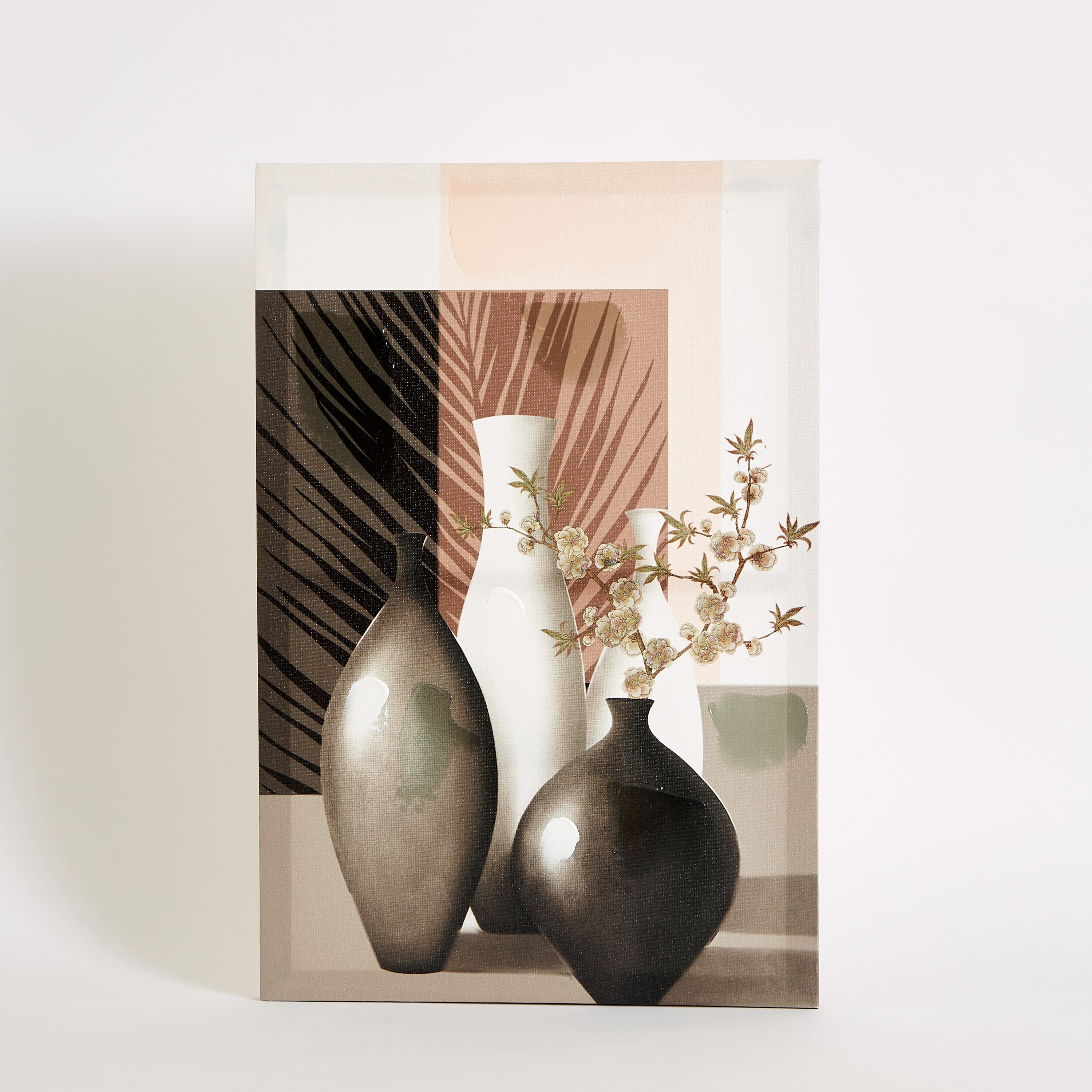 لوحة حائط كانفاس مؤطرة بتصميم مزهريات من تريجرز - 40x60x1.8 سم-hbxhomeware-hbxdecorandfurnishings-image-6