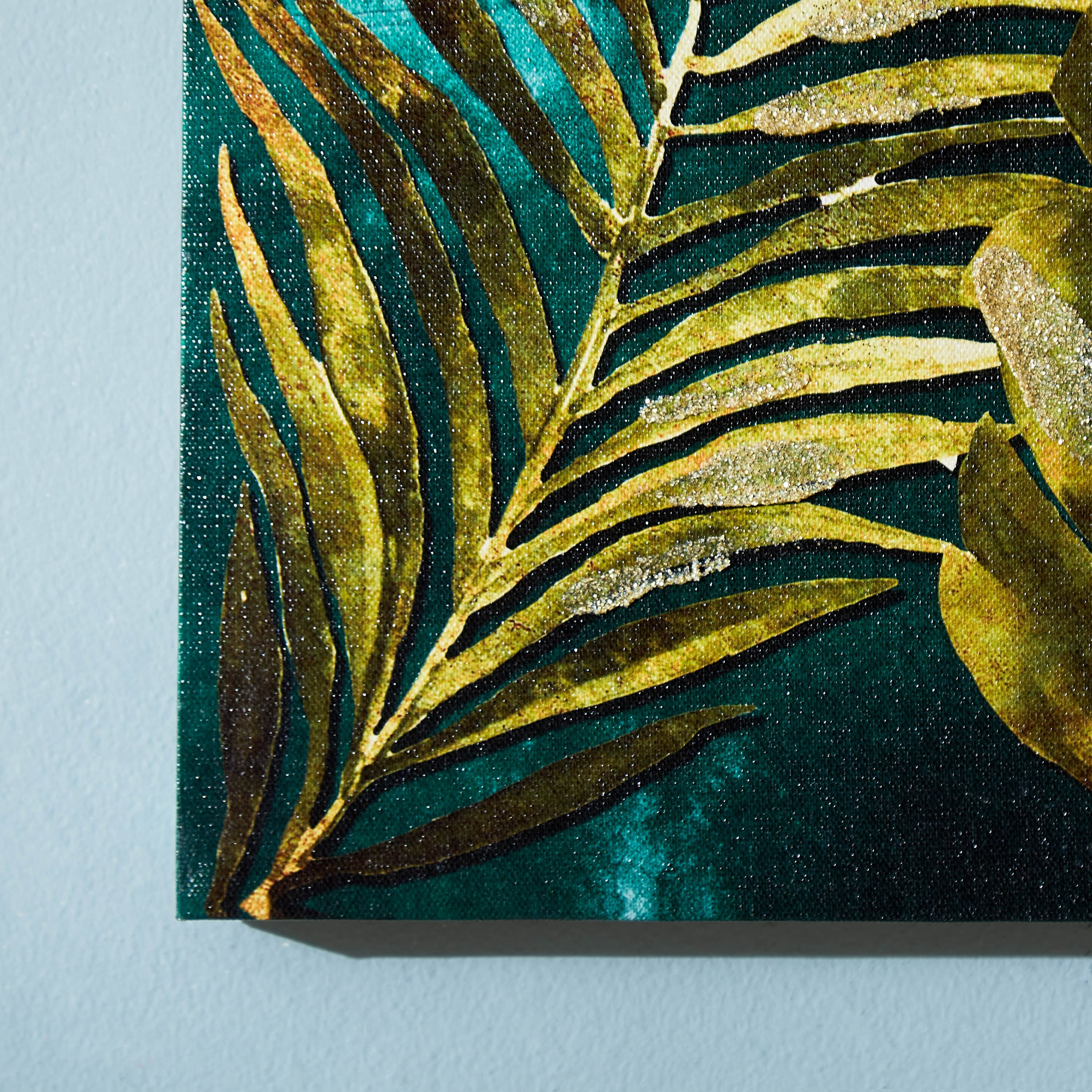 لوحة حائط كانفاس مؤطرة بتصميم نخيل الذهب من تريشرز - 40x60x1.8 سم-PROMO_HB_AE_B1G1_250925-image-4
