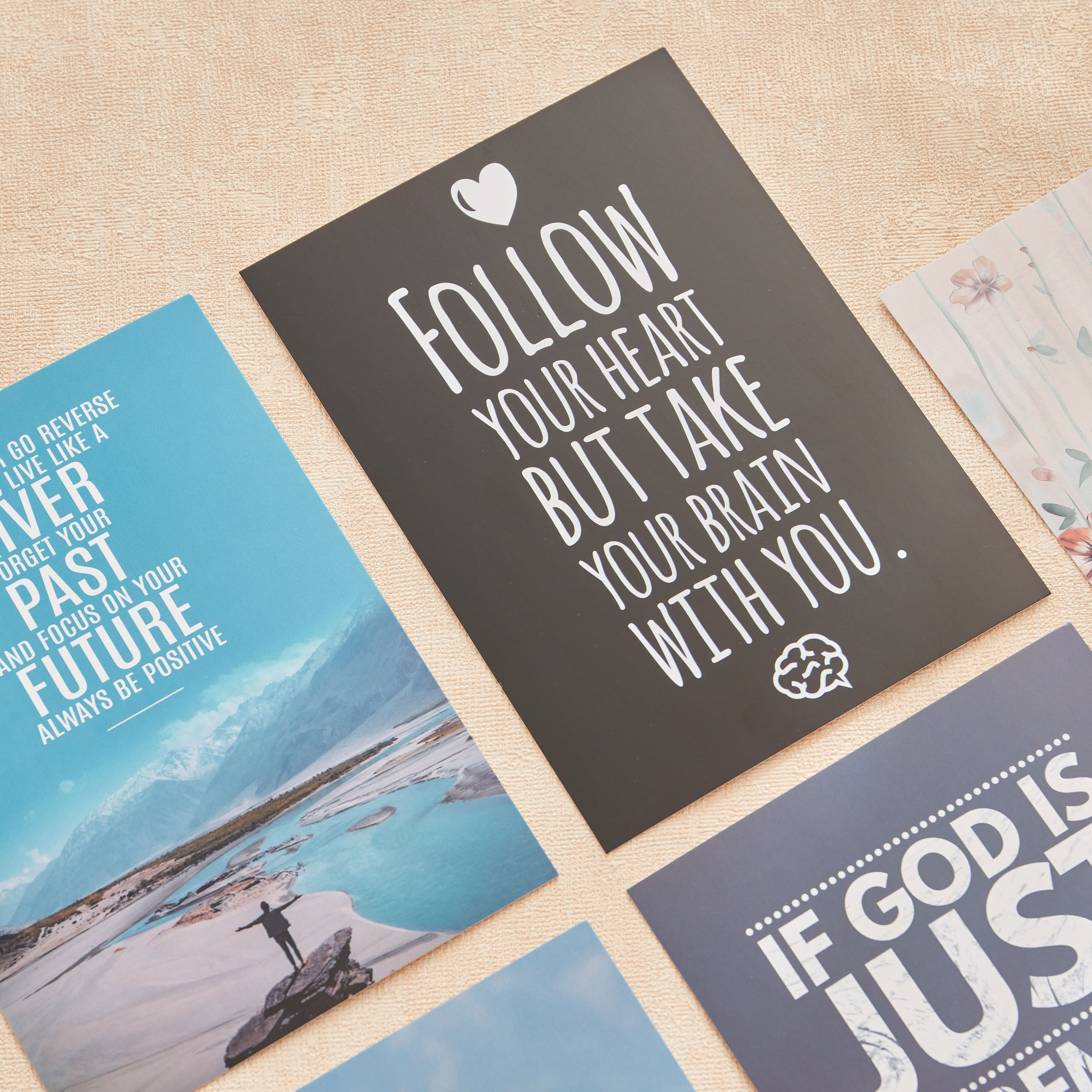 Alora 5-Piece Quotes Postcard Pictures Set - 13x18 cm-hbxdiningroom-walldecor-wallart-image-2
