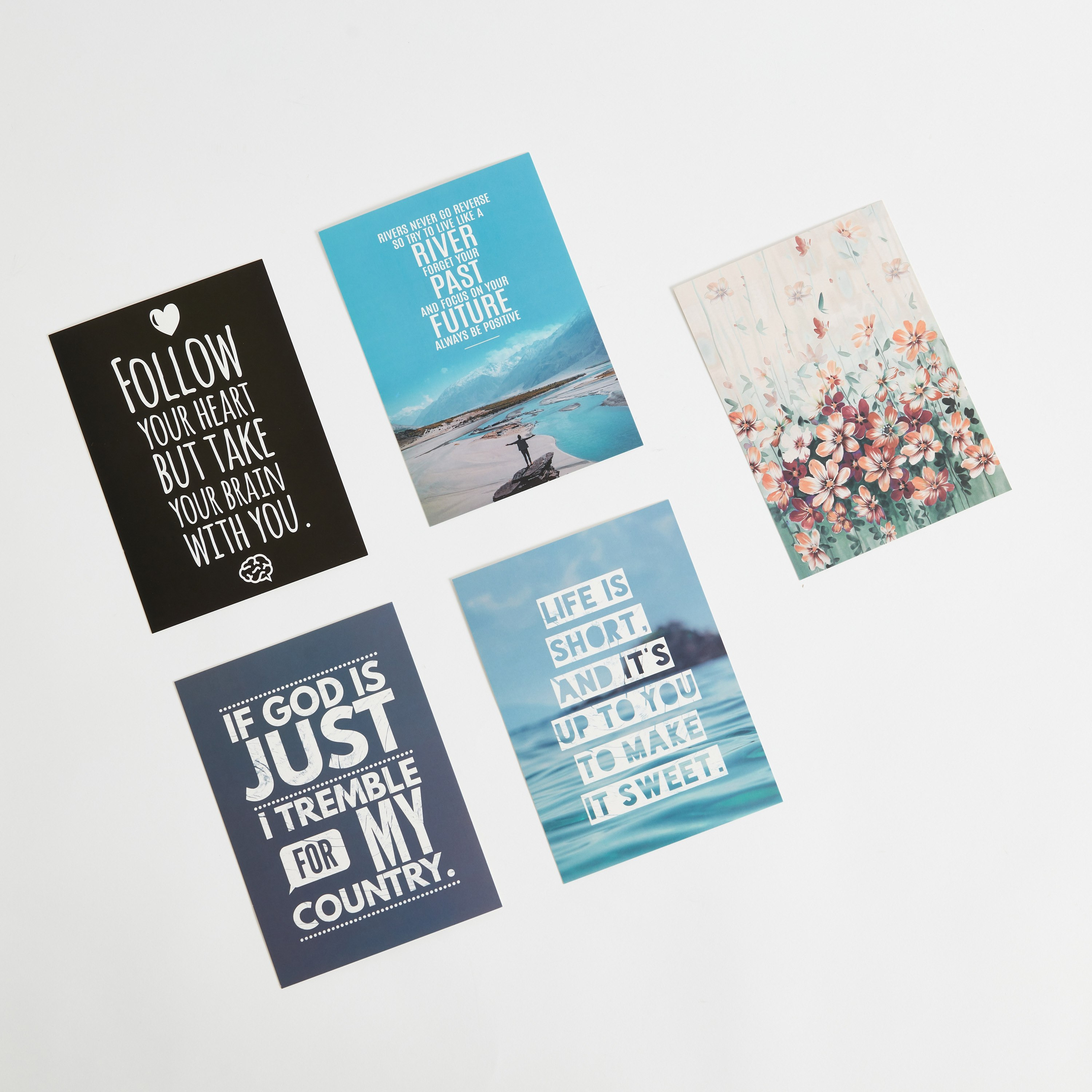 Alora 5-Piece Quotes Postcard Pictures Set - 13x18 cm-hbxdiningroom-walldecor-wallart-image-5
