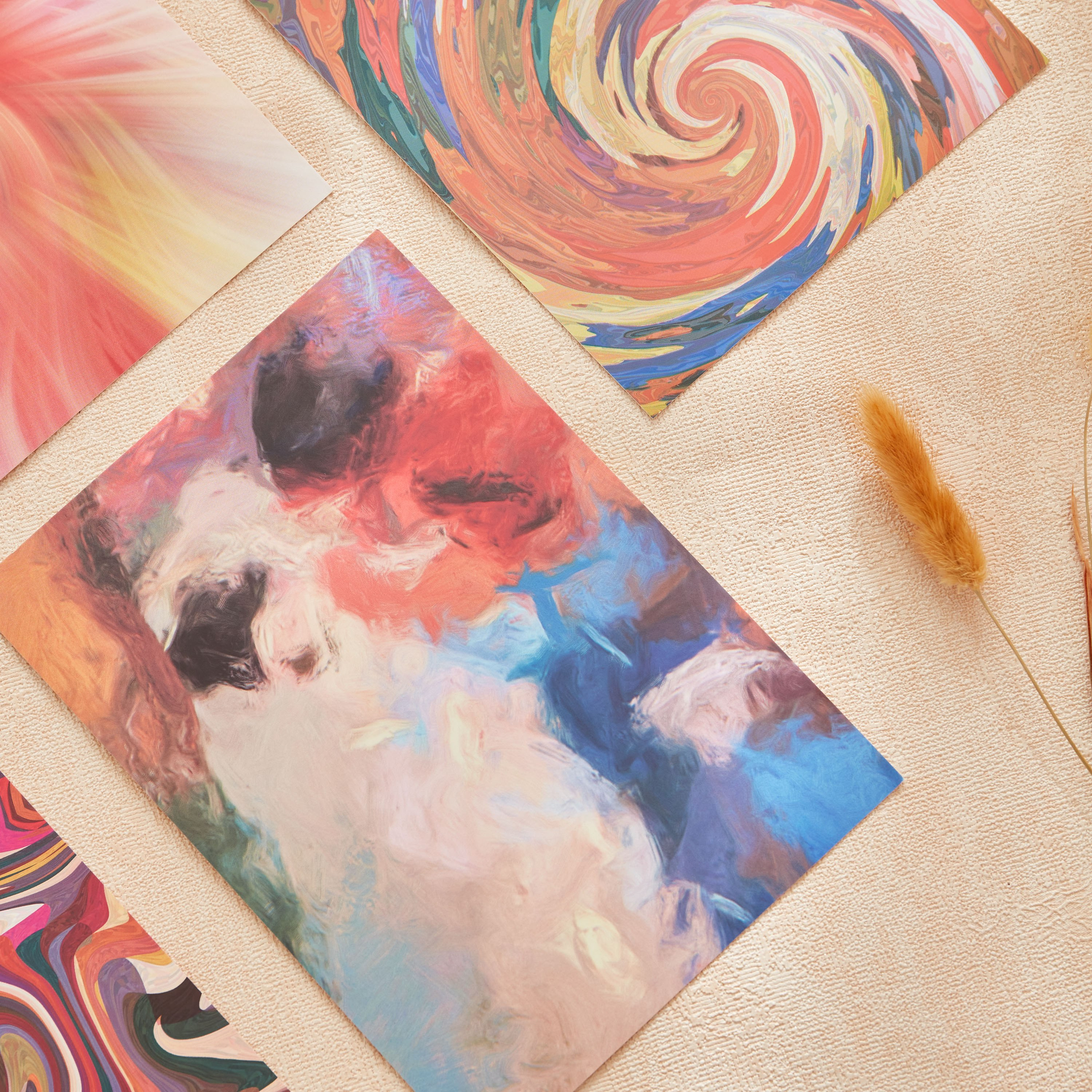 Alora 5-Piece Abstract Postcard Pictures Set - 13x18 cm-hbxdiningroom-walldecor-wallart-image-3