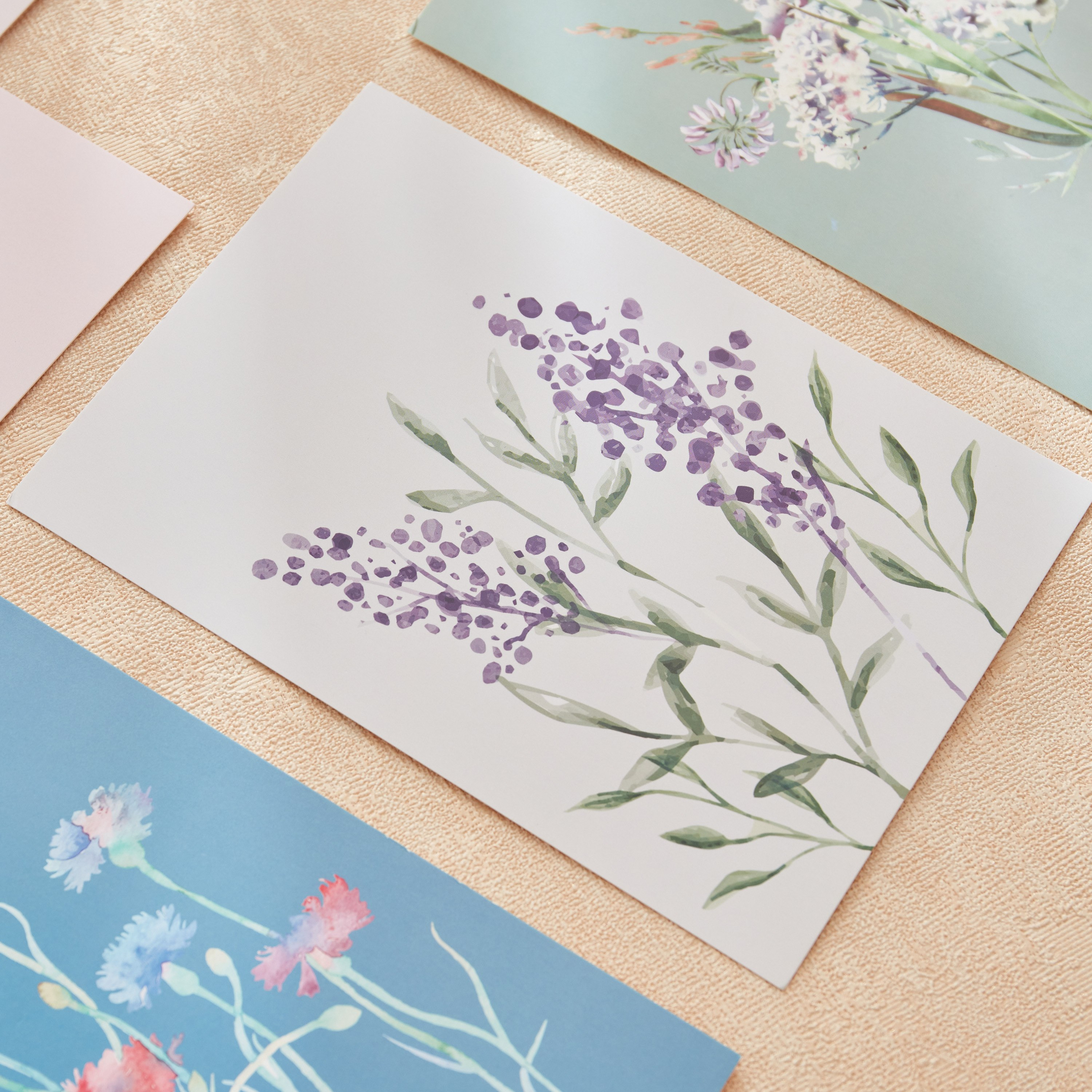 Alora 7-Piece Pastel Postcard Pictures Set - 13x18 cm-hbxdiningroom-walldecor-wallart-image-3