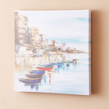 Alora Boat Framed Picture - 40x3x40 cms