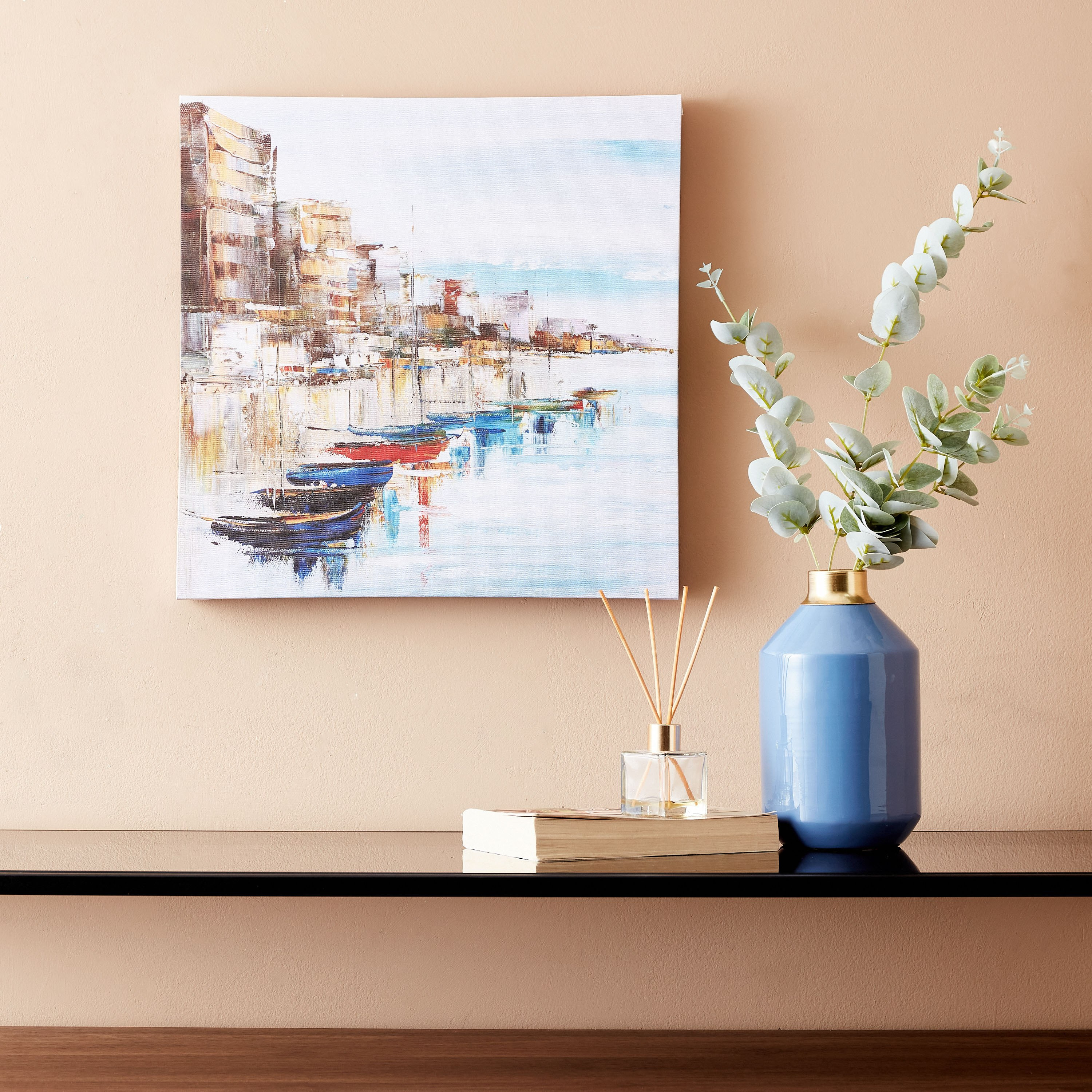 Alora Boat Framed Picture - 40x3x40 cm-hbxhomeware-hbxdecorandfurnishings-image-4