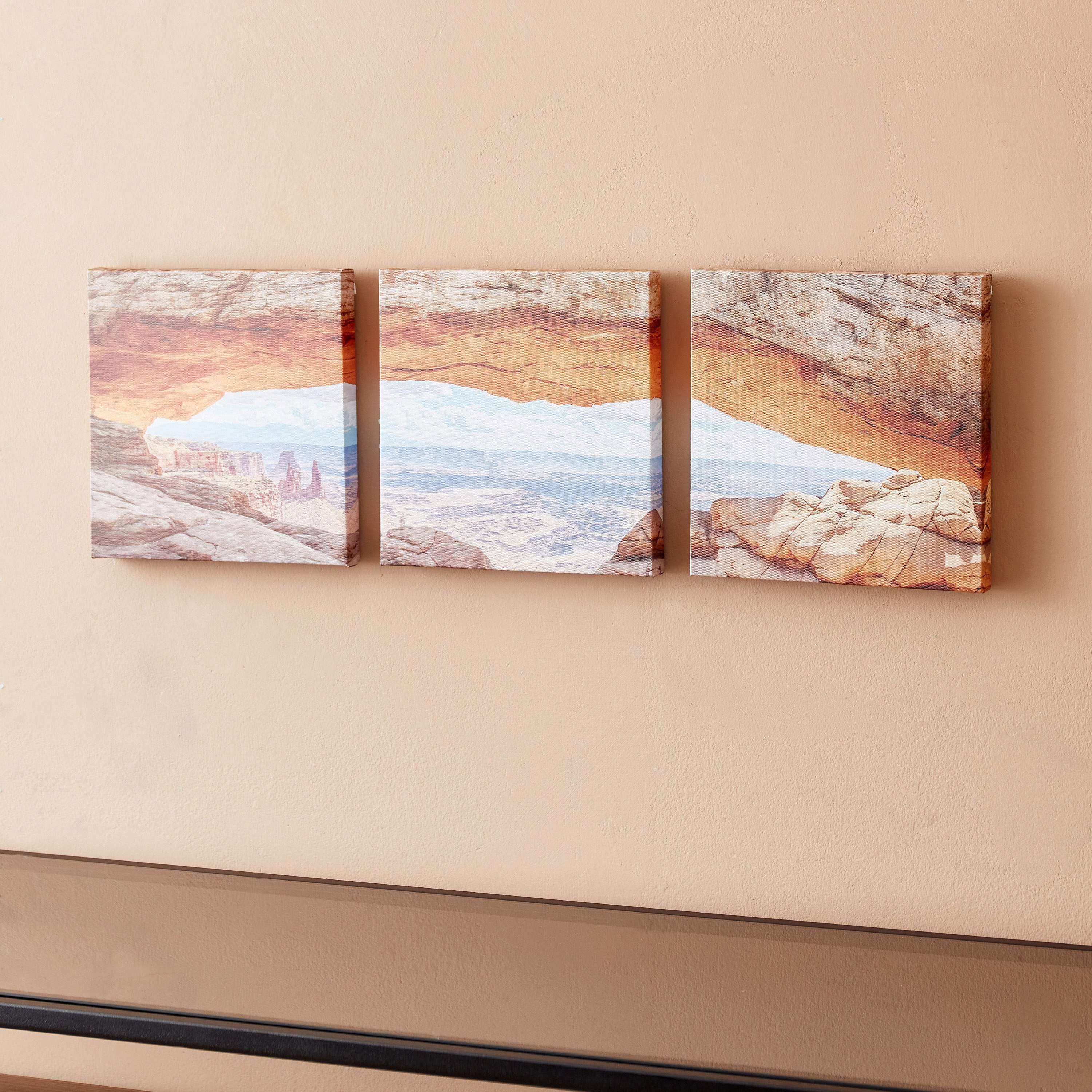 Alora 3-Piece Mountain Caps Framed Wall Art Set - 20x2x20 cm-hbxhomeware-hbxdecorandfurnishings-image-2