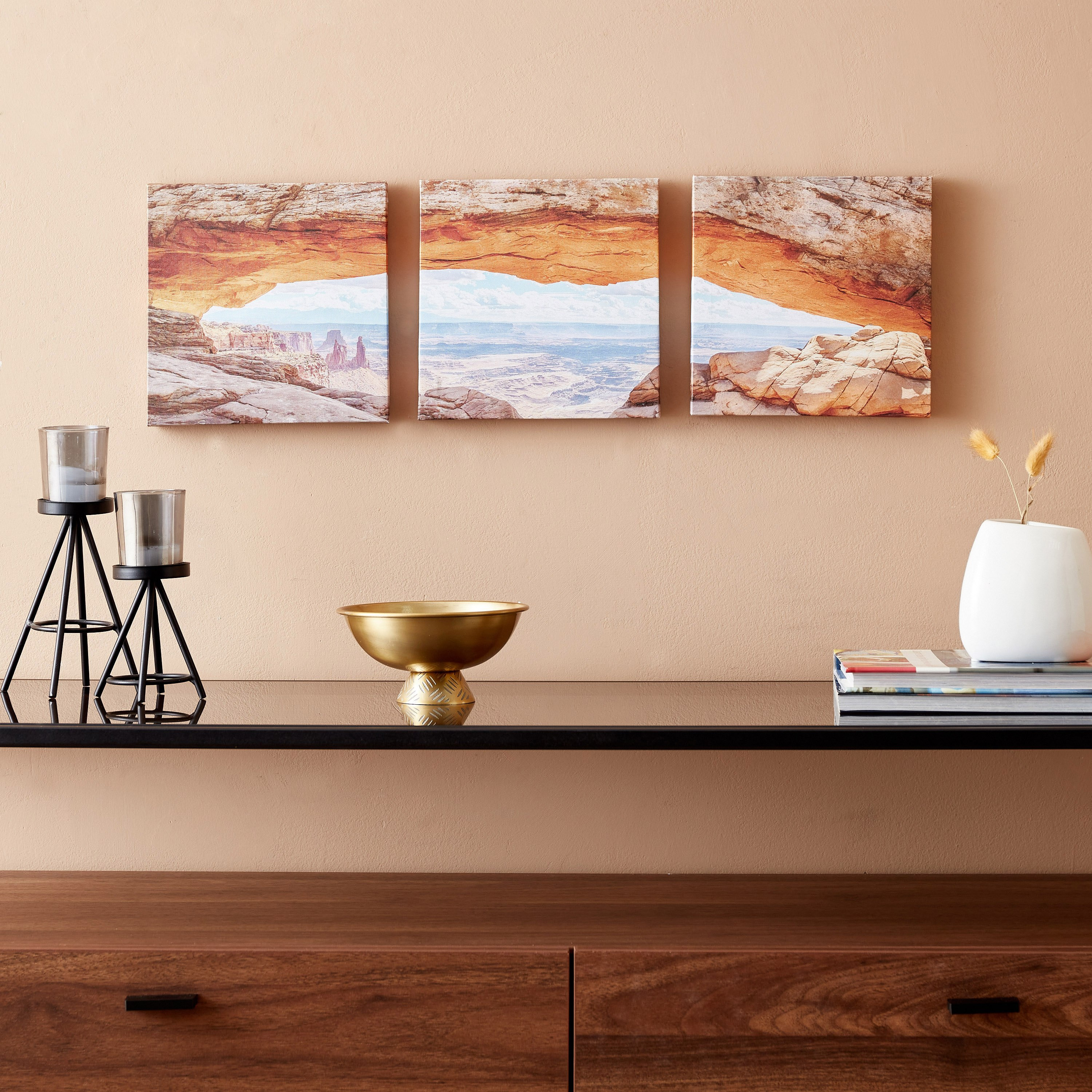 Alora 3-Piece Mountain Caps Framed Wall Art Set - 20x2x20 cm-hbxhomeware-hbxdecorandfurnishings-image-4