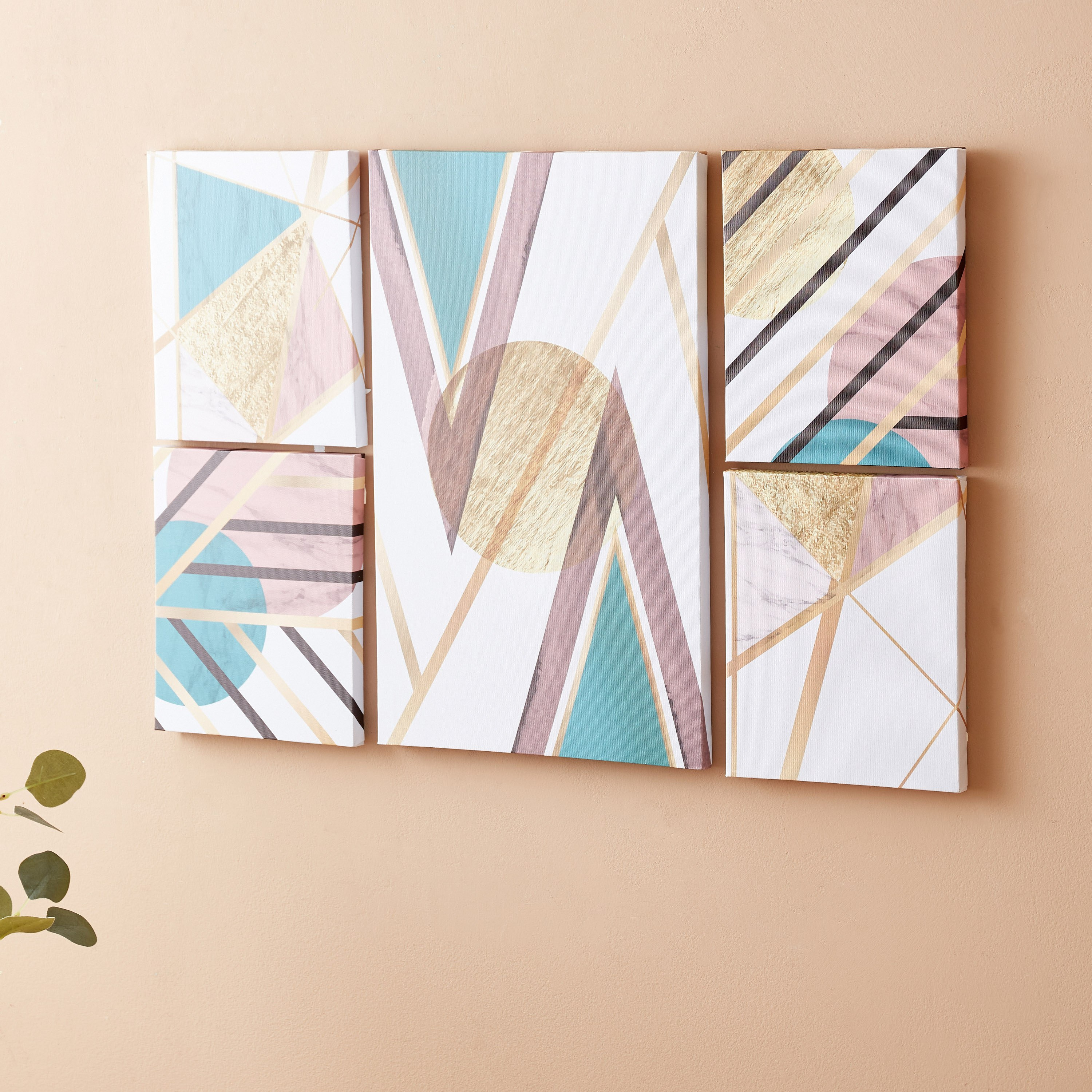 طقم لوحة مؤطرة بتصميم هندسي 5 قطع من ألورا-hbxhomeware-hbxdecorandfurnishings-image-2