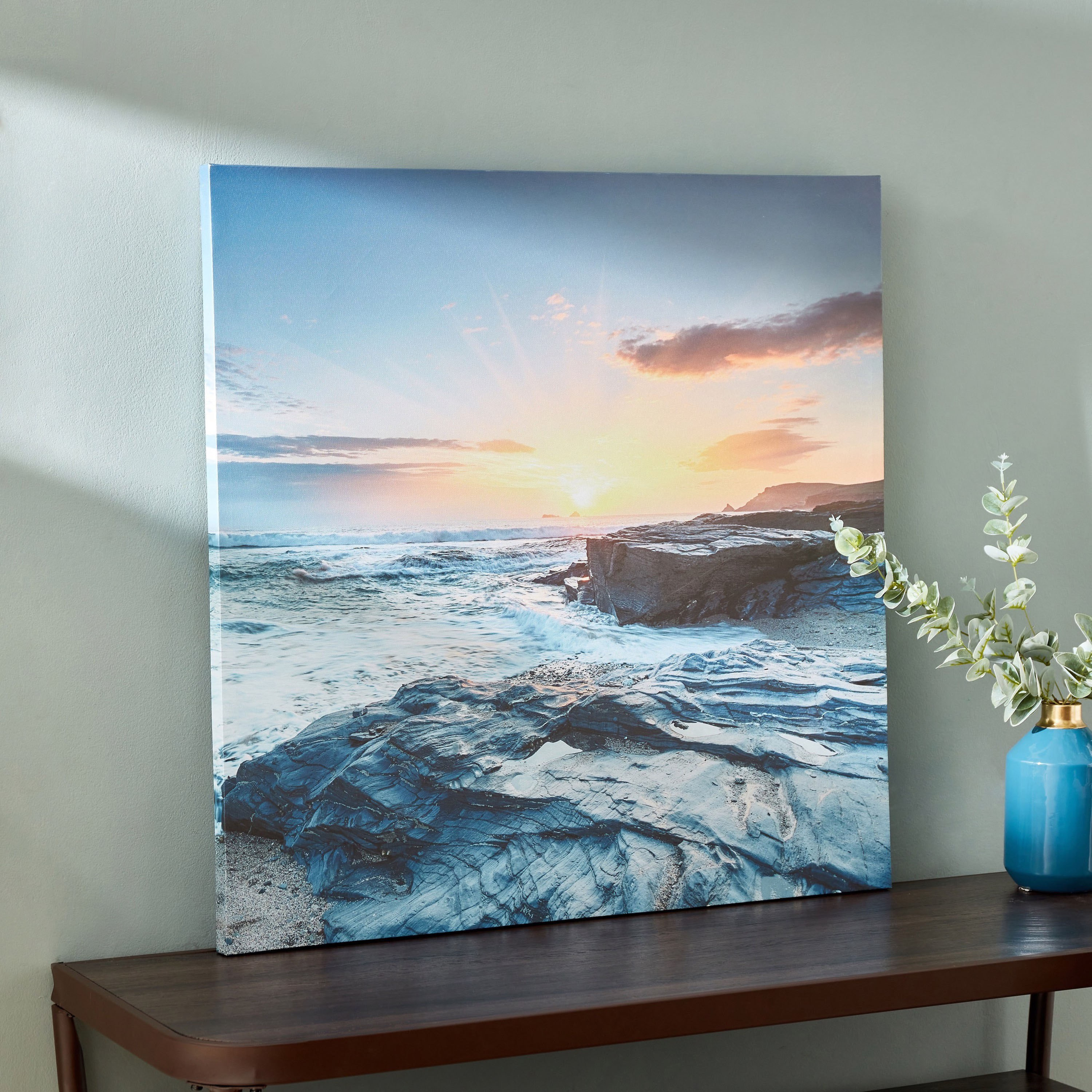 زينة حائط مؤطرة بتصميم شاطئ من ألورا - 80x3x80 سم-hbxhomeware-hbxdecorandfurnishings-image-2