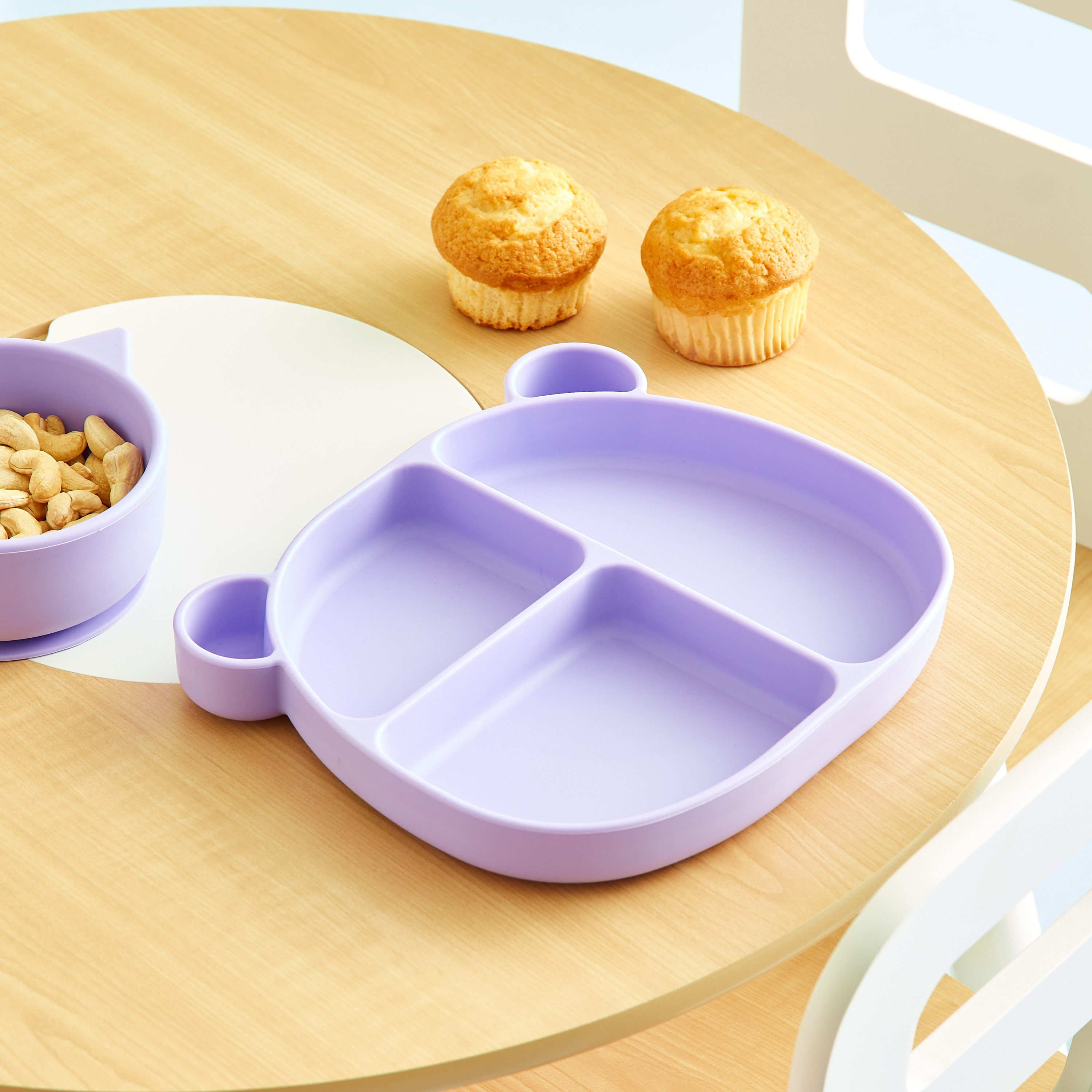 صحن مقسم سيليكون من مورفيوس - 22x19x3.5 سم-hbxhomeware-hbxkidsandyouth-image-1