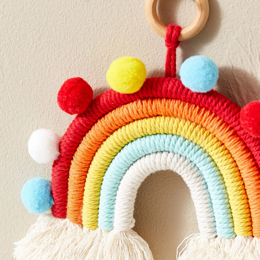 Bonjour Decorative Fabric Hanging Rainbow - 20x20 cm-Wall Art-image-2