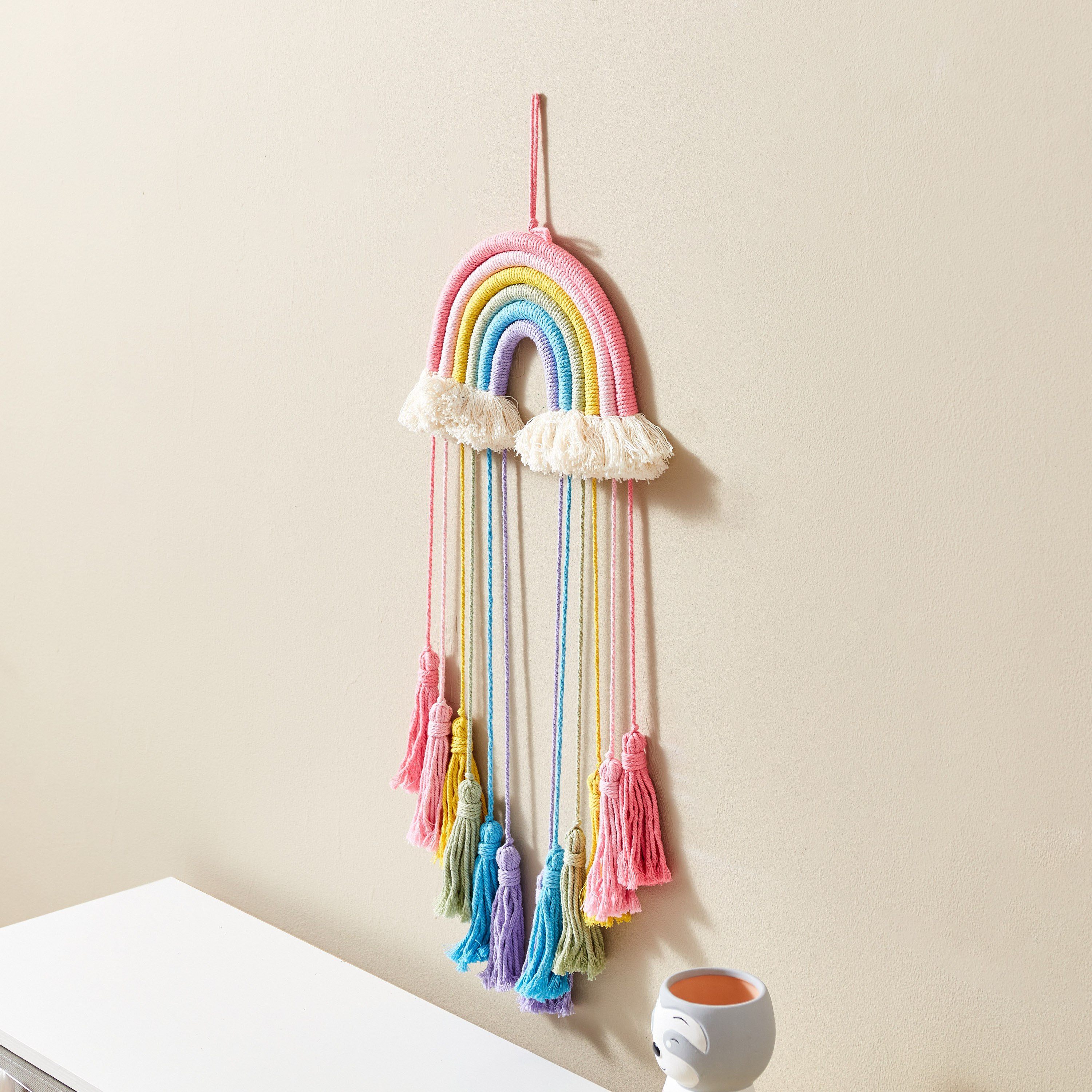 زينة ديكور قماش معلقة بتصميم قوس قزح من بونجور - 21x80 سم-hbxhomeware-hbxkidsandyouth-image-2