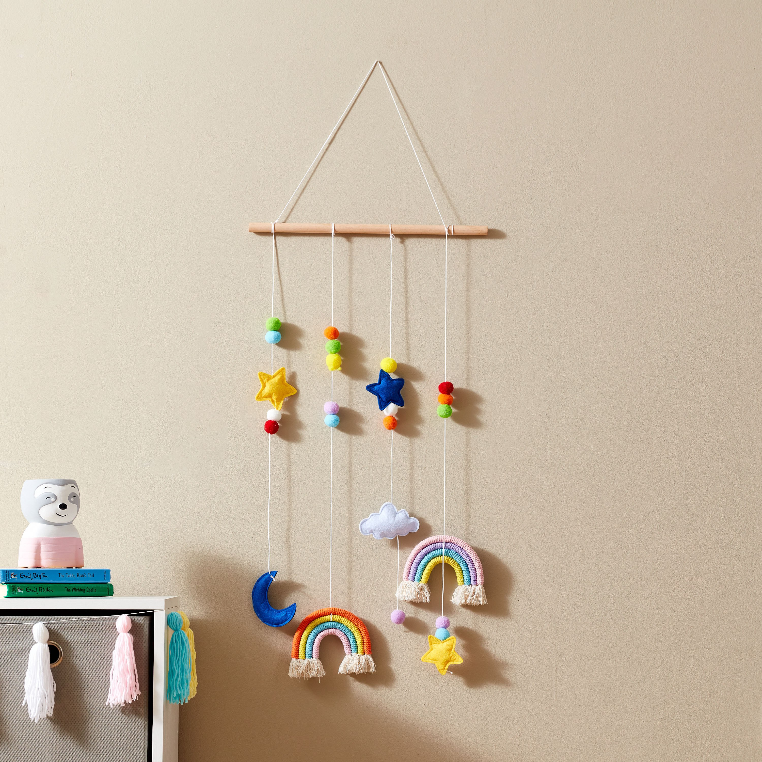 زينة نجوم معلقة قماش من بونجور - 30x100 سم-hbxhomeware-hbxkidsandyouth-image-1