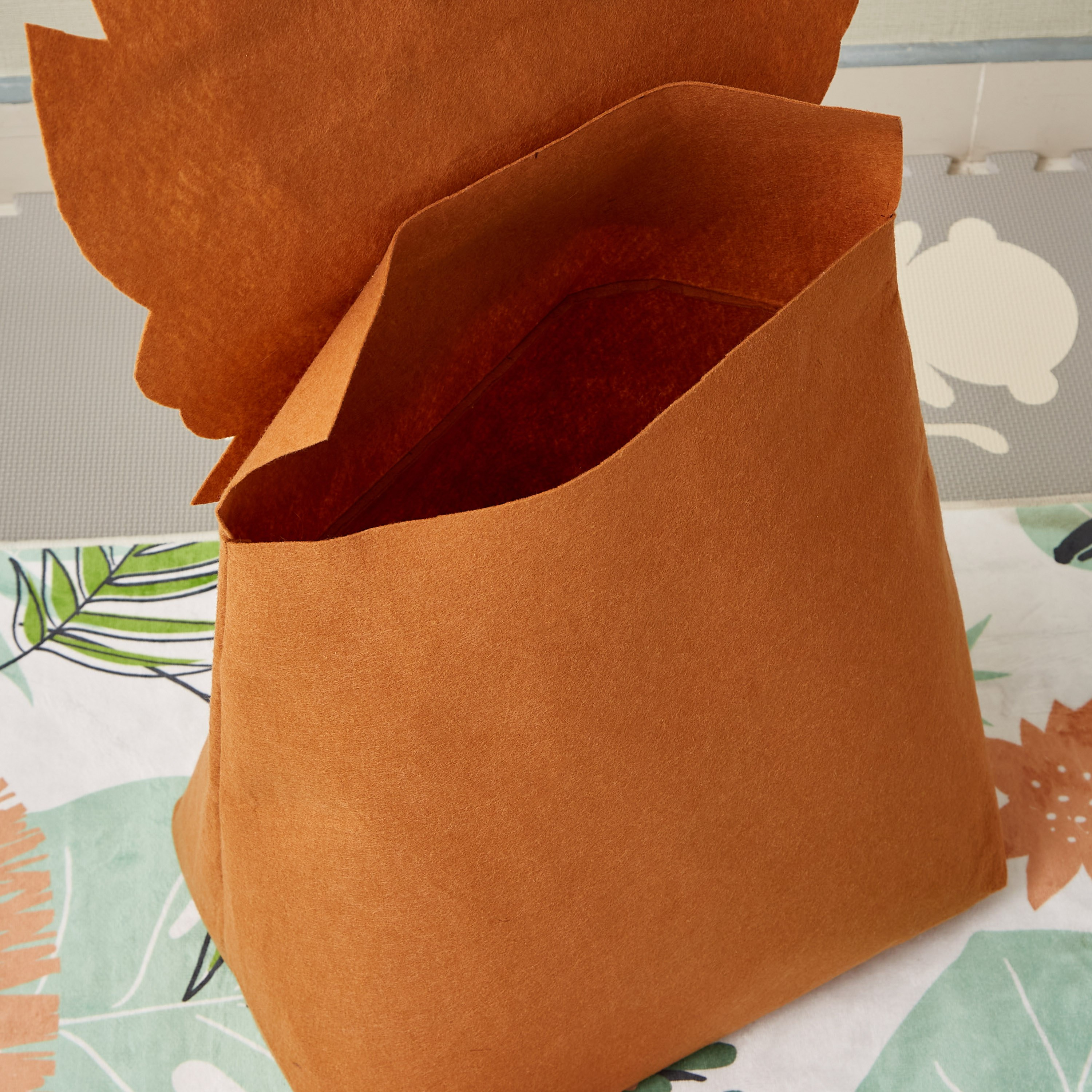 Taraus Summer Lion Felt Storage Basket - 40x30x55 cm-hbxhomeware-hbxkidsandyouth-image-4