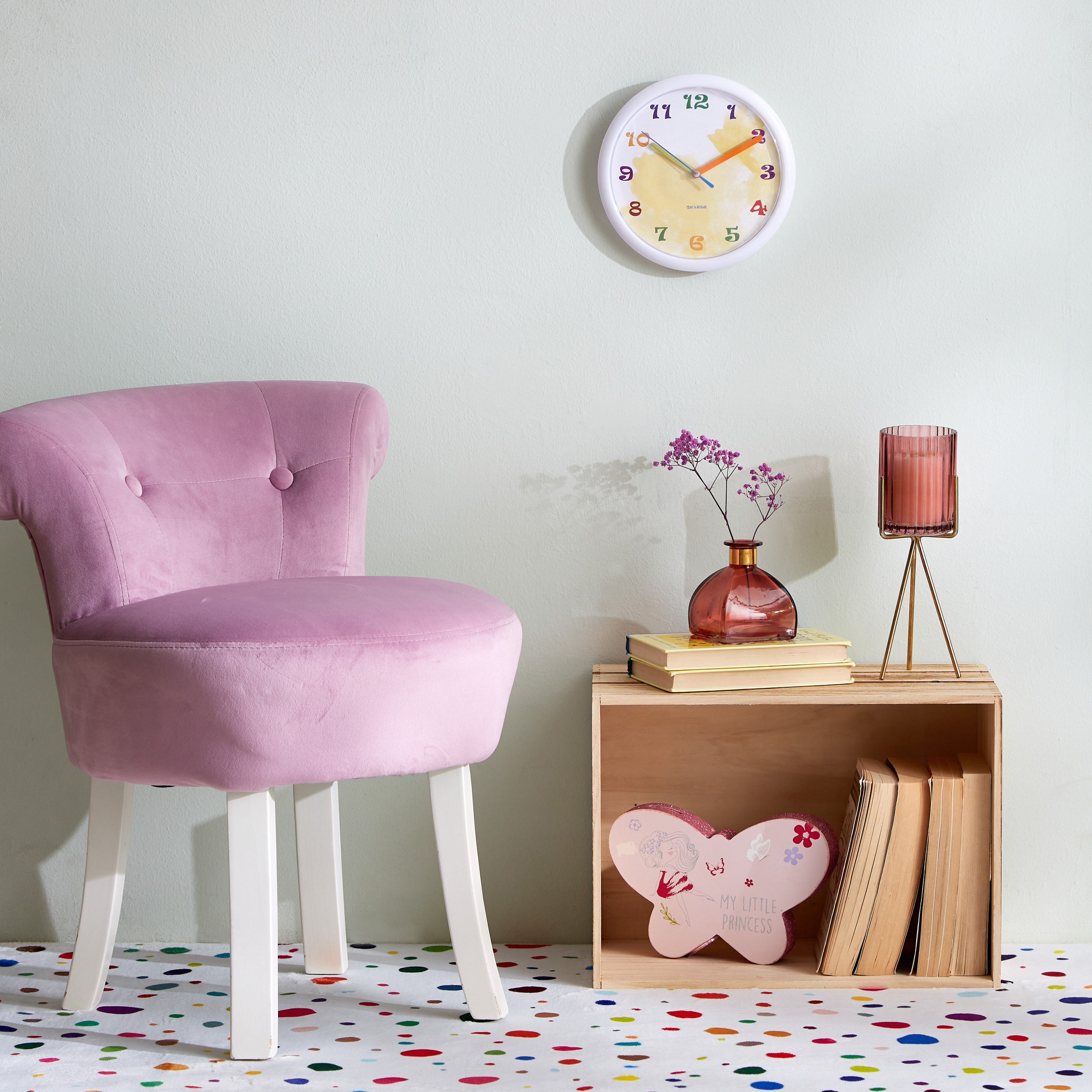 ساعة حائط من فيرا توم - 20x20x3.8 سم-hbxhomeware-hbxkidsandyouth-image-4