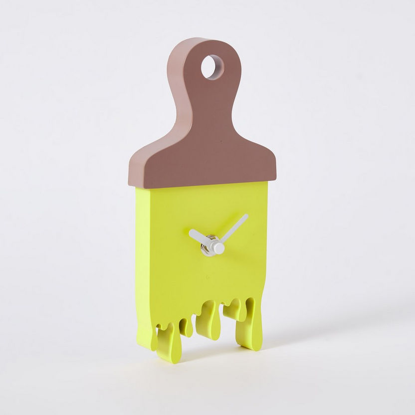 Tom Paintbrush Wall Clock - 20x9.2x3.4 cm-Clocks-image-3