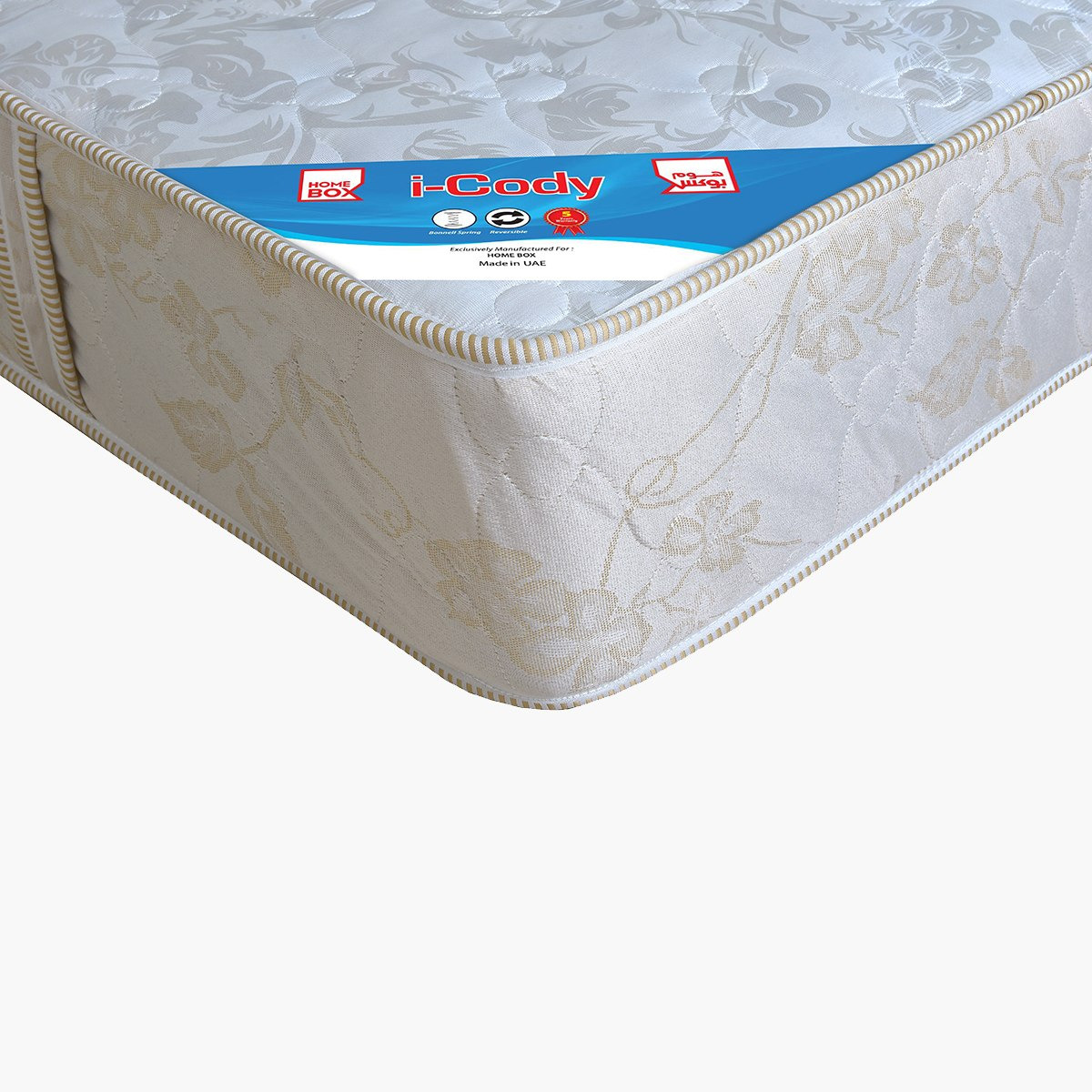 مرتبة فردية إسفنج بنوابض حلزونية من آي كودي - 90x190x20 سم-hbxfurniture-bedroom-mattresses-single-image-4