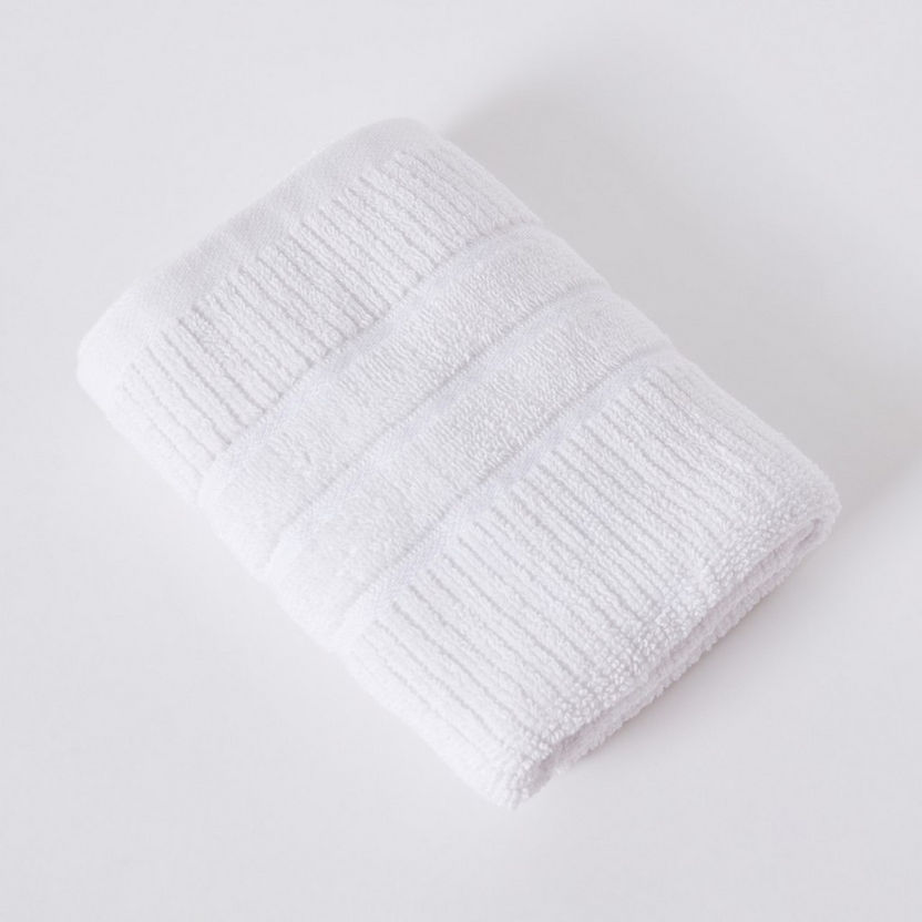 Mateo Ribbed Cotton Hand Towel - 40x70 cm-Bathroom Textiles-image-4