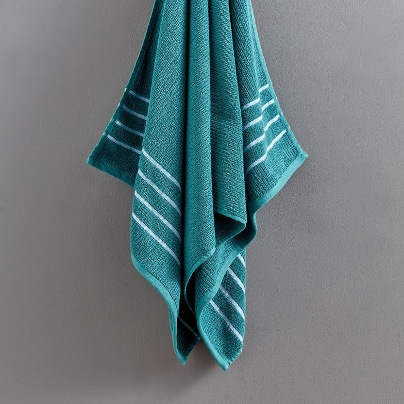 Mateo Ribbed Cotton Bath Towel - 68x136 cm-Bathroom Textiles-image-1