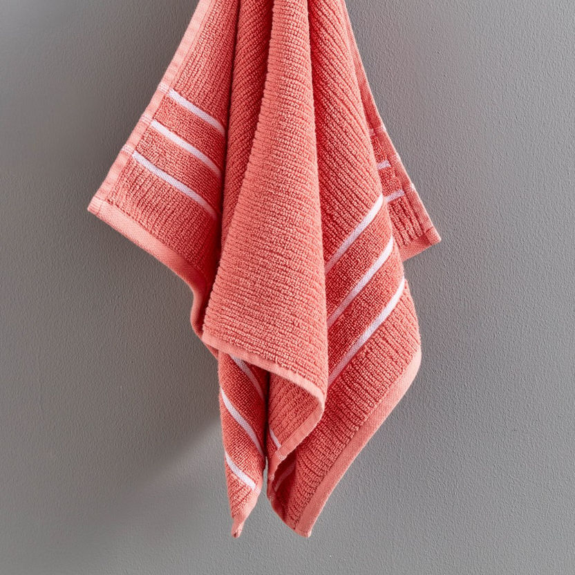 Mateo Ribbed Cotton Hand Towel - 40x70 cm-Bathroom Textiles-image-1