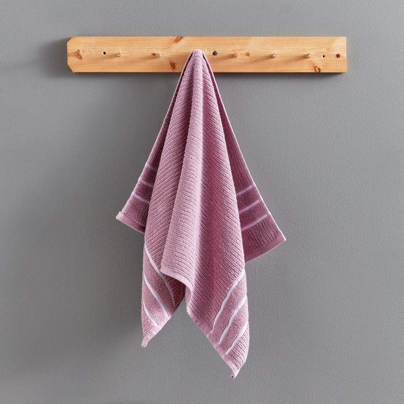 Mateo Ribbed Cotton Hand Towel - 40x70 cm-Bathroom Textiles-image-0