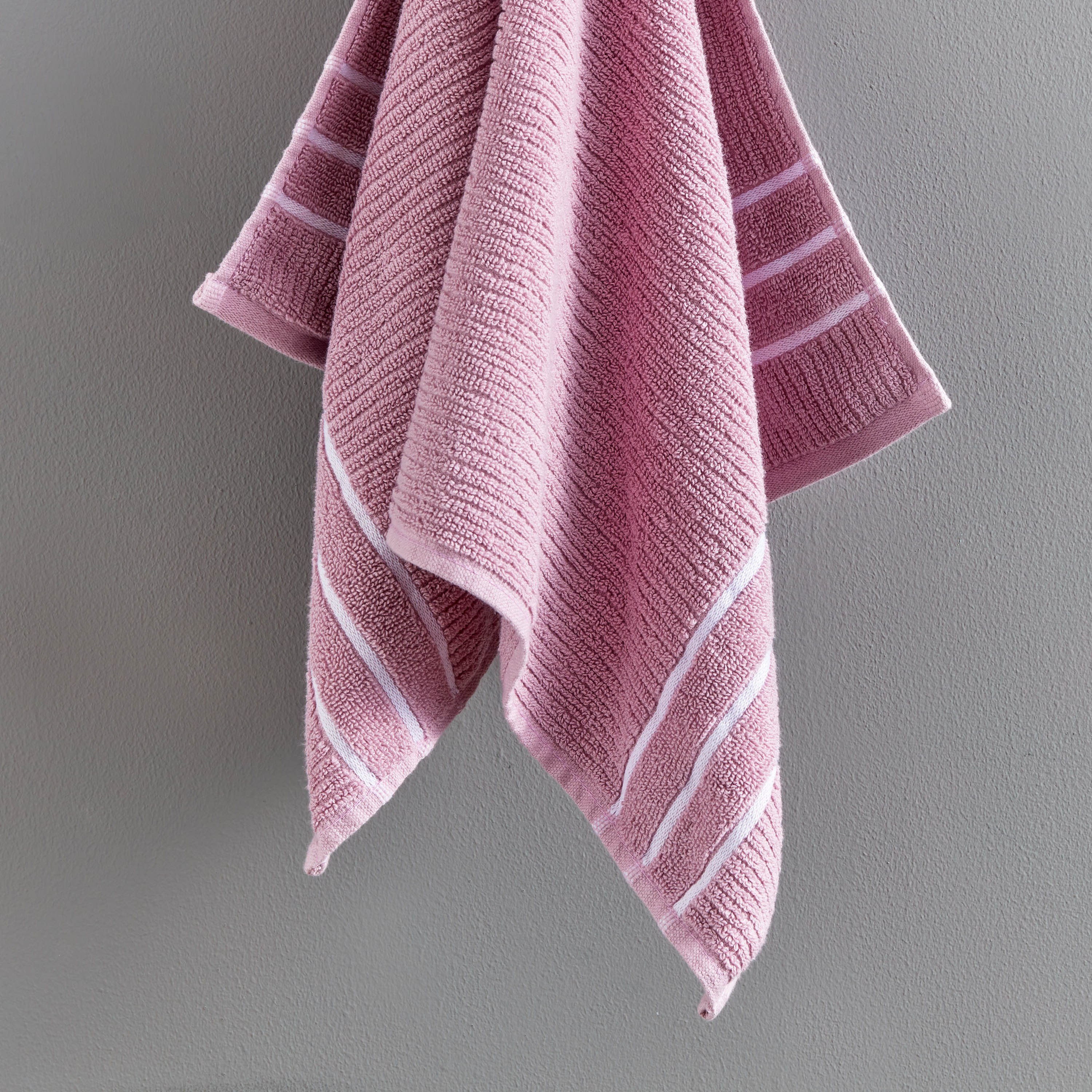 منشفة يد قطن مضلّعة من ماتيو - 70x40 سم-hbxbathroom-bathroomtextiles-image-2