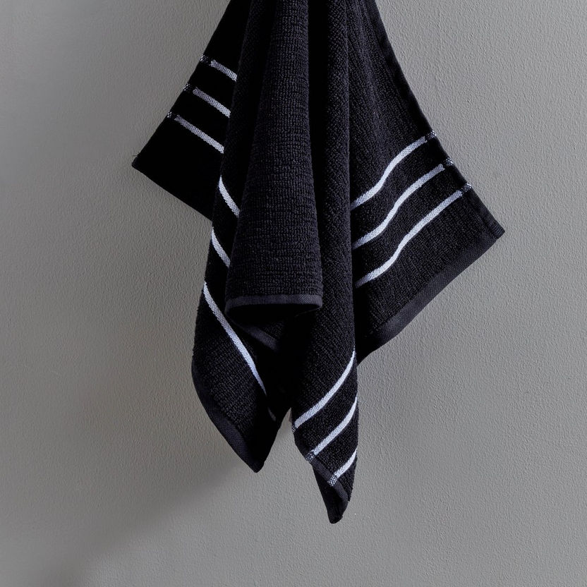 Mateo Ribbed Cotton Hand Towel - 40x70 cm-Bathroom Textiles-image-1