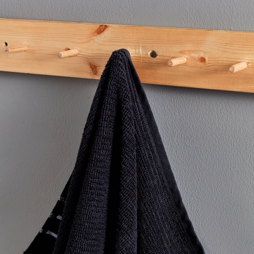 Mateo Ribbed Cotton Hand Towel - 40x70 cm-Bathroom Textiles-image-2