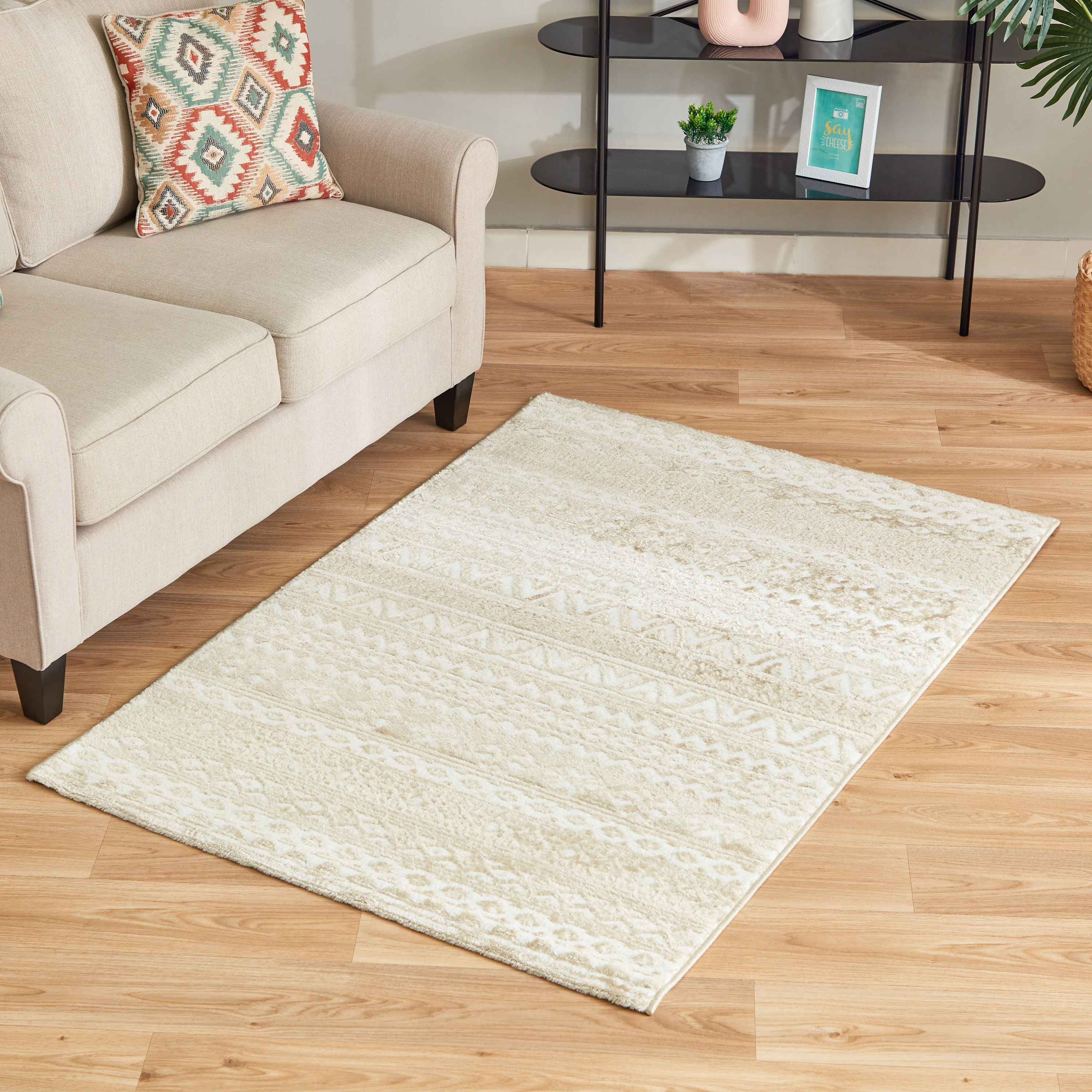 سجادة بولي بروبليين مقاومة للبقع من مشاعل آفيا - 110x160 سم-hbxdecorandfurnishings-floorcoverings-rugs-image-1