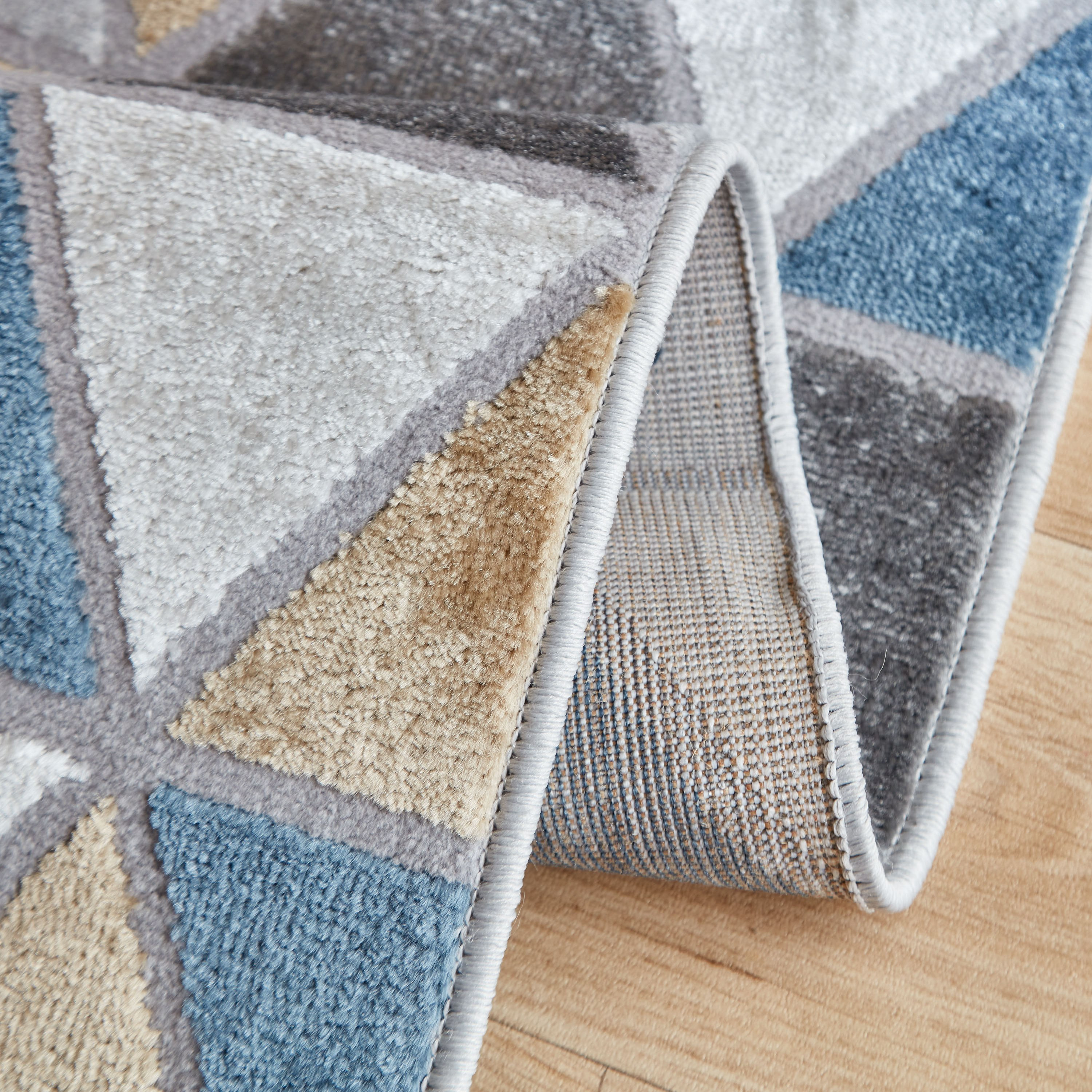 Mashael Geo Stain Resistant Rug - 60x150 cm-hbxdecorandfurnishings-floorcoverings-rugs-image-4