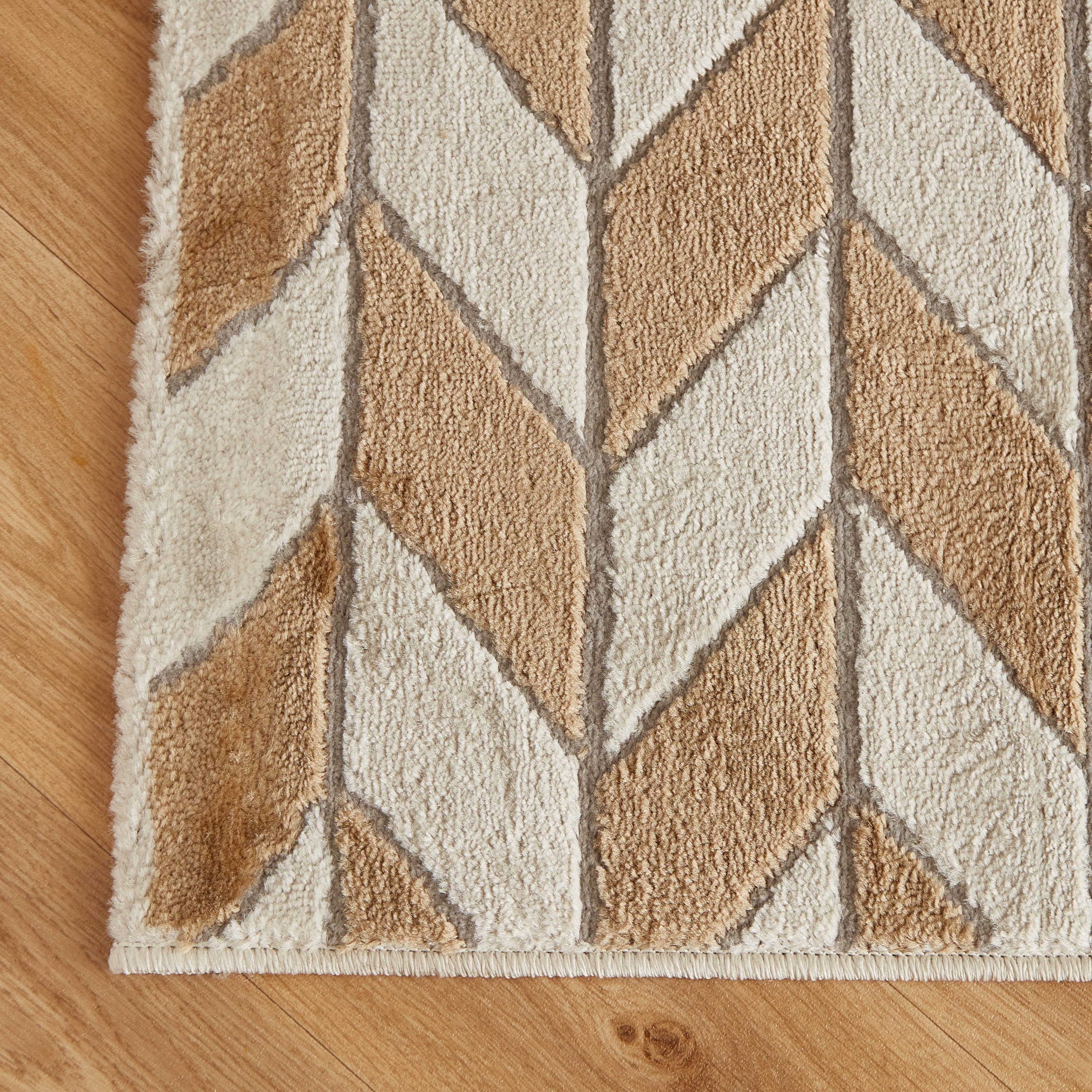 سجّادة بولي بروبيلين مقاومة للبقع ساتن زيج زاج من ماهرين - 150x200 سم-hbxdecorandfurnishings-floorcoverings-rugs-image-2