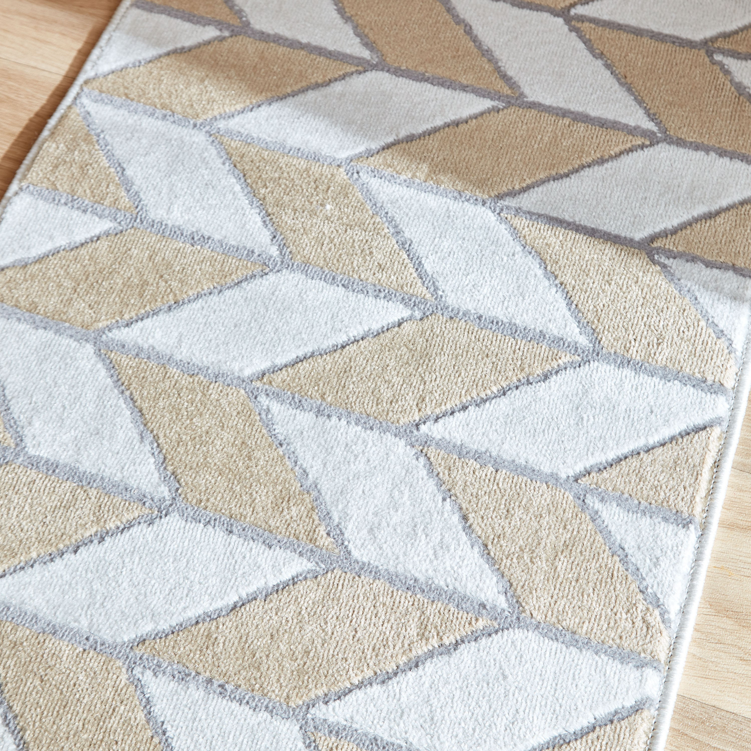 سجادة زيج زاج مقاومة للبقع من مشاعل - 60x150 سم-hbxdecorandfurnishings-floorcoverings-rugs-image-3