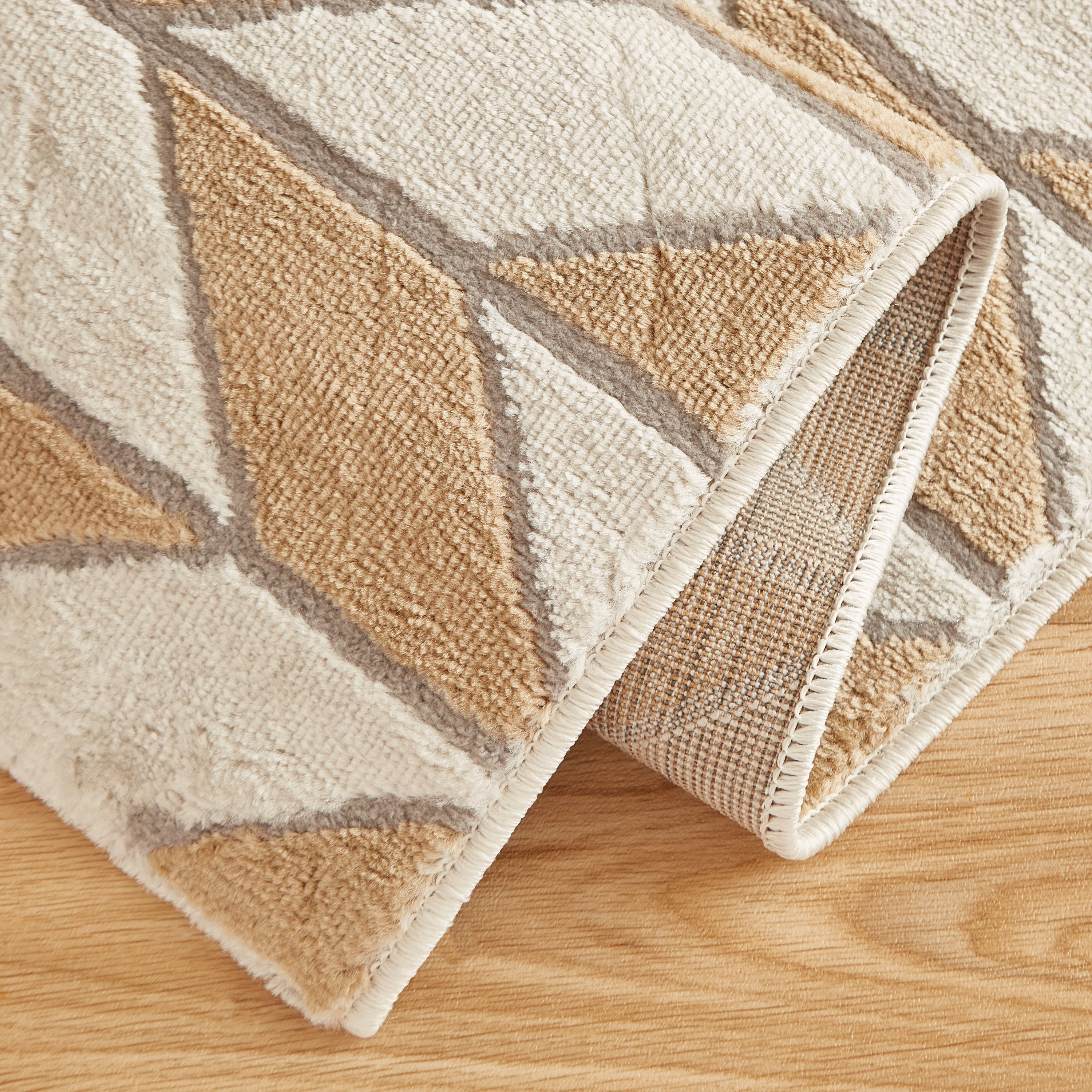 سجادة زجزاج مقاومة للبقع من مشاعل - 110x160 سم-hbxdecorandfurnishings-floorcoverings-rugs-image-4