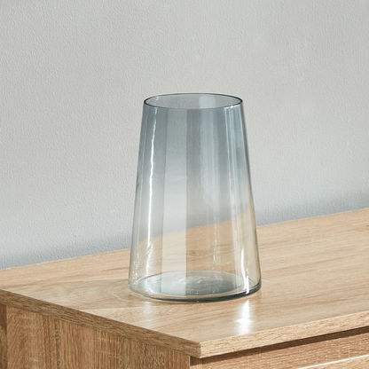 Ombre Small Tapered Glass Vase - 14x20.5 cm-Vases-image-0
