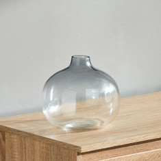 Ombre Round Glass Vase - 20.3x17.7 cm