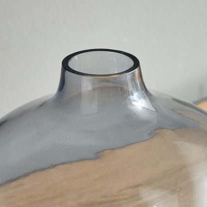 Ombre Round Glass Vase - 20.3x17.7 cm-Vases-image-2