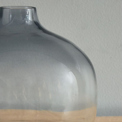 Ombre Round Glass Vase - 20.3x17.7 cm-Vases-image-3
