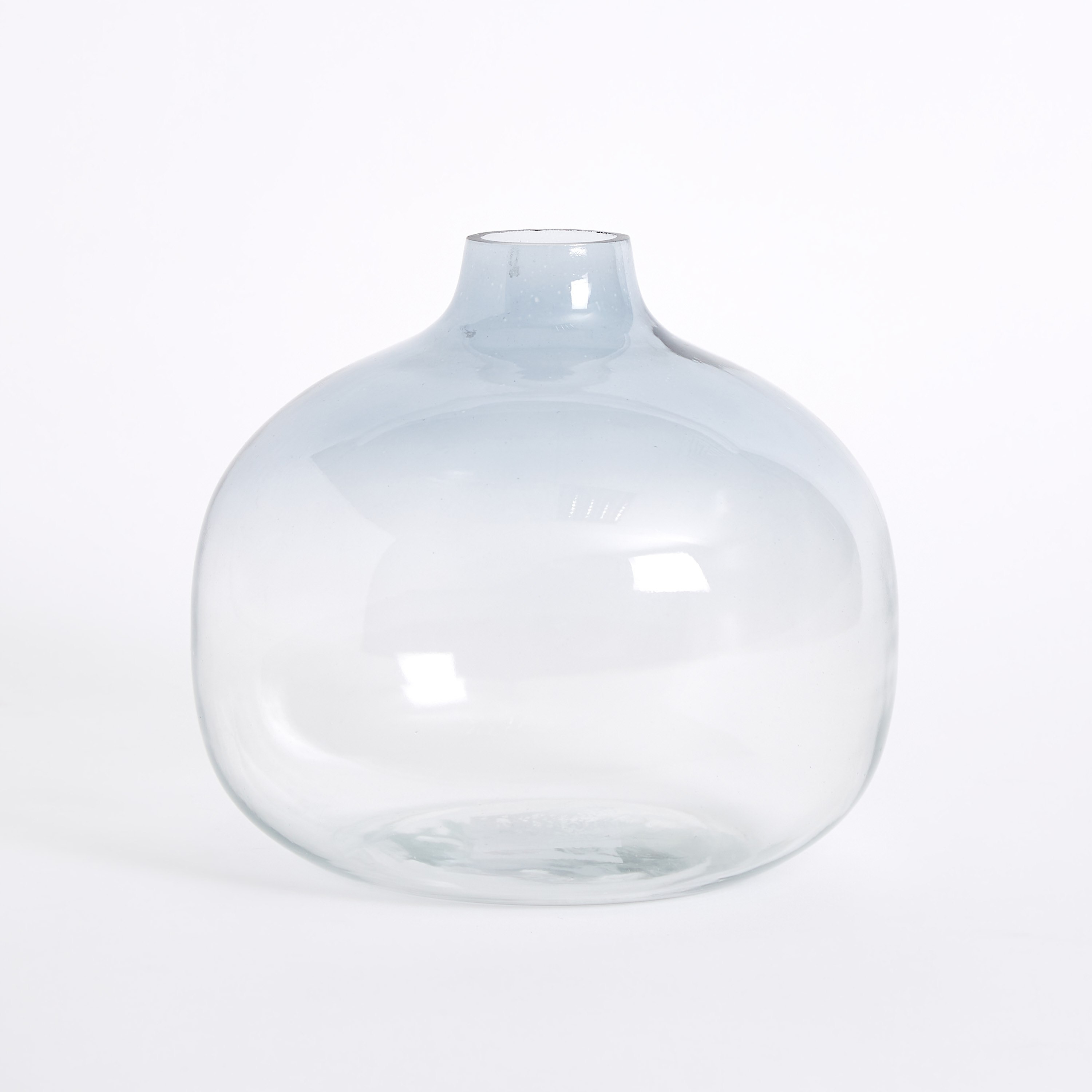 Ombre Round Glass Vase - 20.3x17.7 cm-hbxbedroom-decorandaccessories-vases-image-6