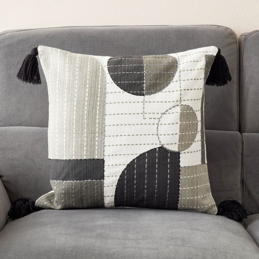B&W Dariel Rice Stitch Cushion Cover - 45x45cm-Cushion Covers-image-0