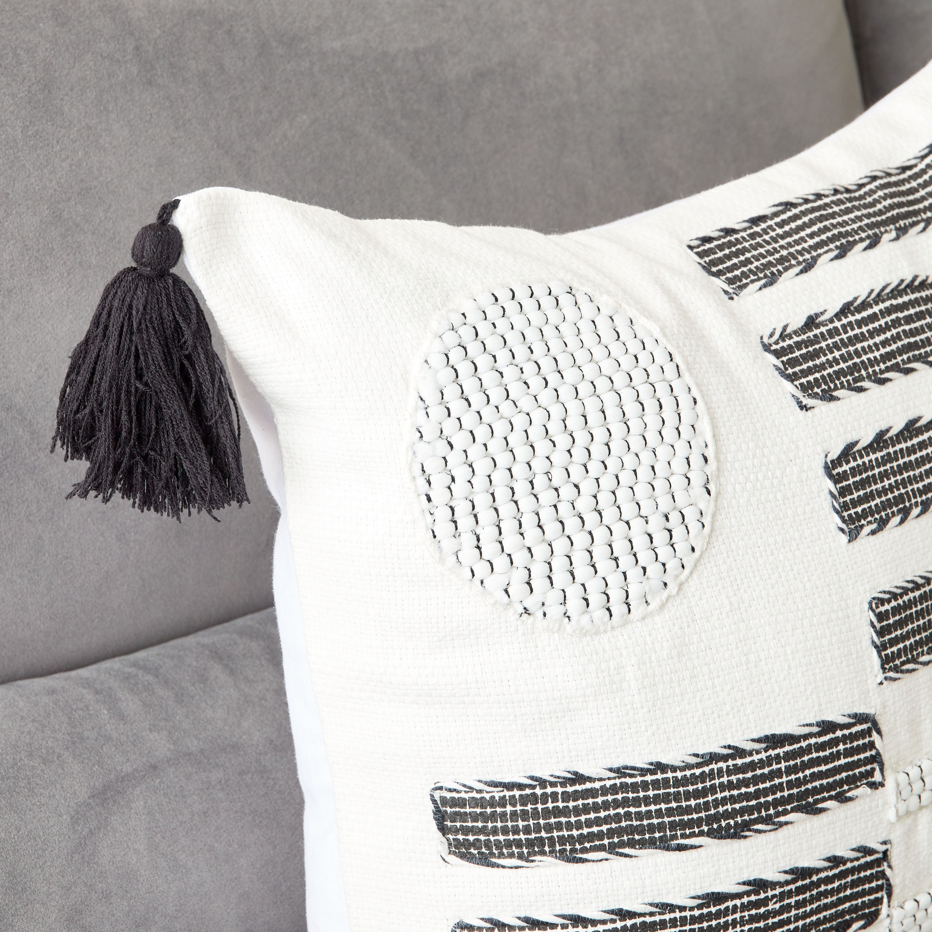 B&W Miller Patch Embroidered Cushion Cover - 45x45cm-hbxhomeware-cushionsandcovers-cushioncovers-image-2