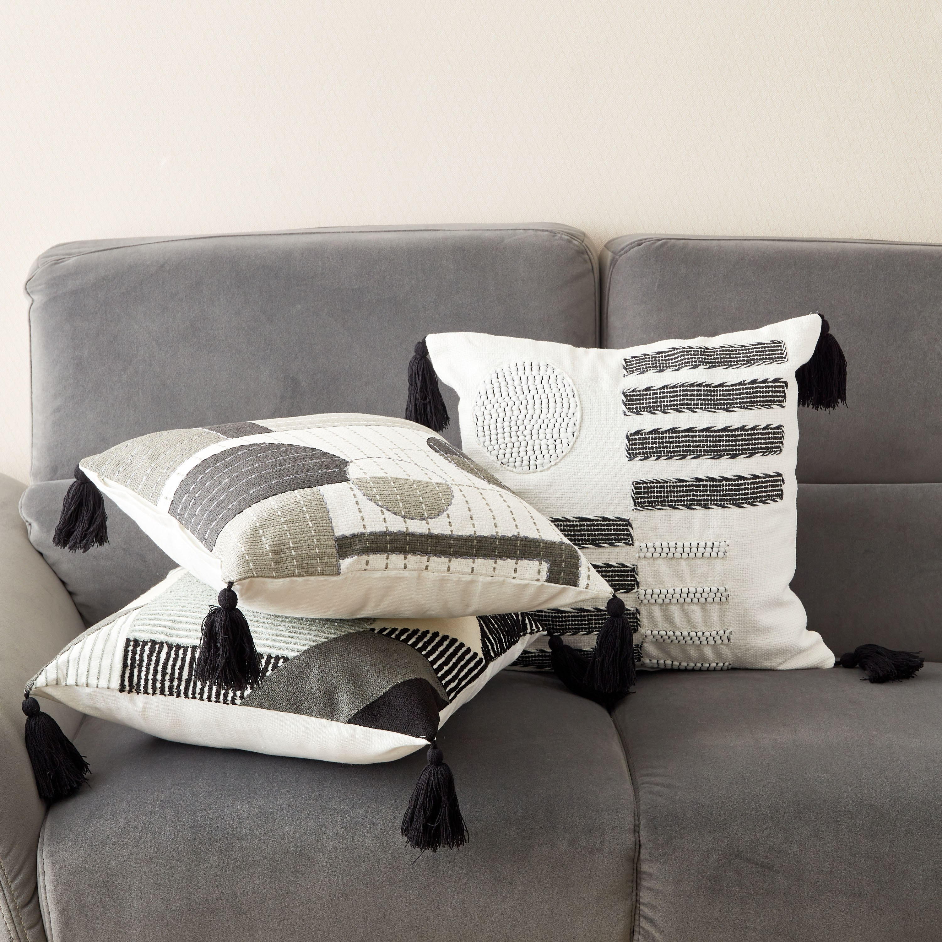 B&W Miller Patch Embroidered Cushion Cover - 45x45cm-hbxhomeware-cushionsandcovers-cushioncovers-image-6