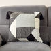 B&W Fellip Embellished Cushion Cover - 45x45cm-Cushion Covers-thumbnail-0