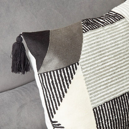 B&W Fellip Embellished Cushion Cover - 45x45cm