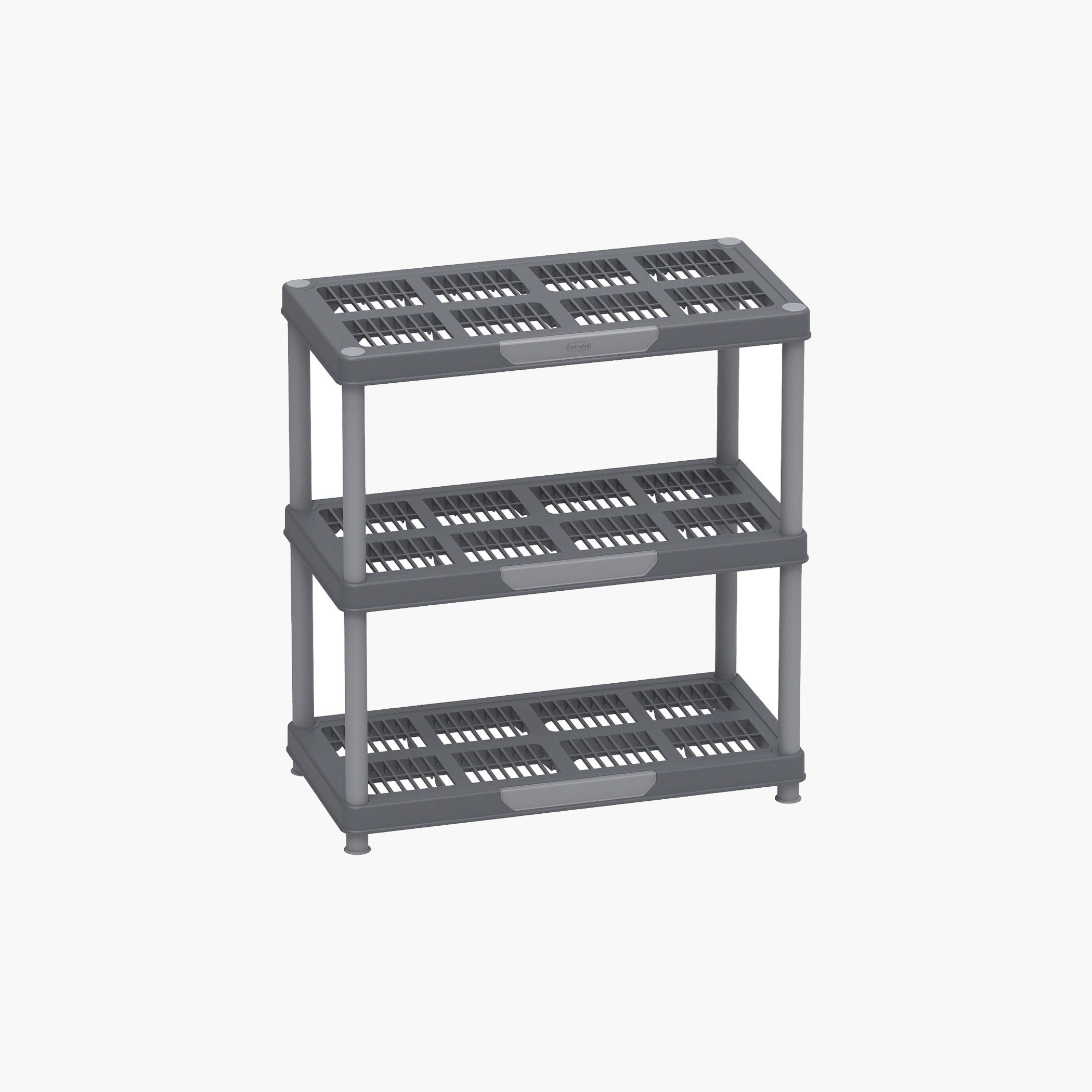 Cosmoplast Heavy Duty 3-Tier Storage Rack - 90x45x98 cm-hbxdecorandfurnishings-homeaccessories-storage-image-2