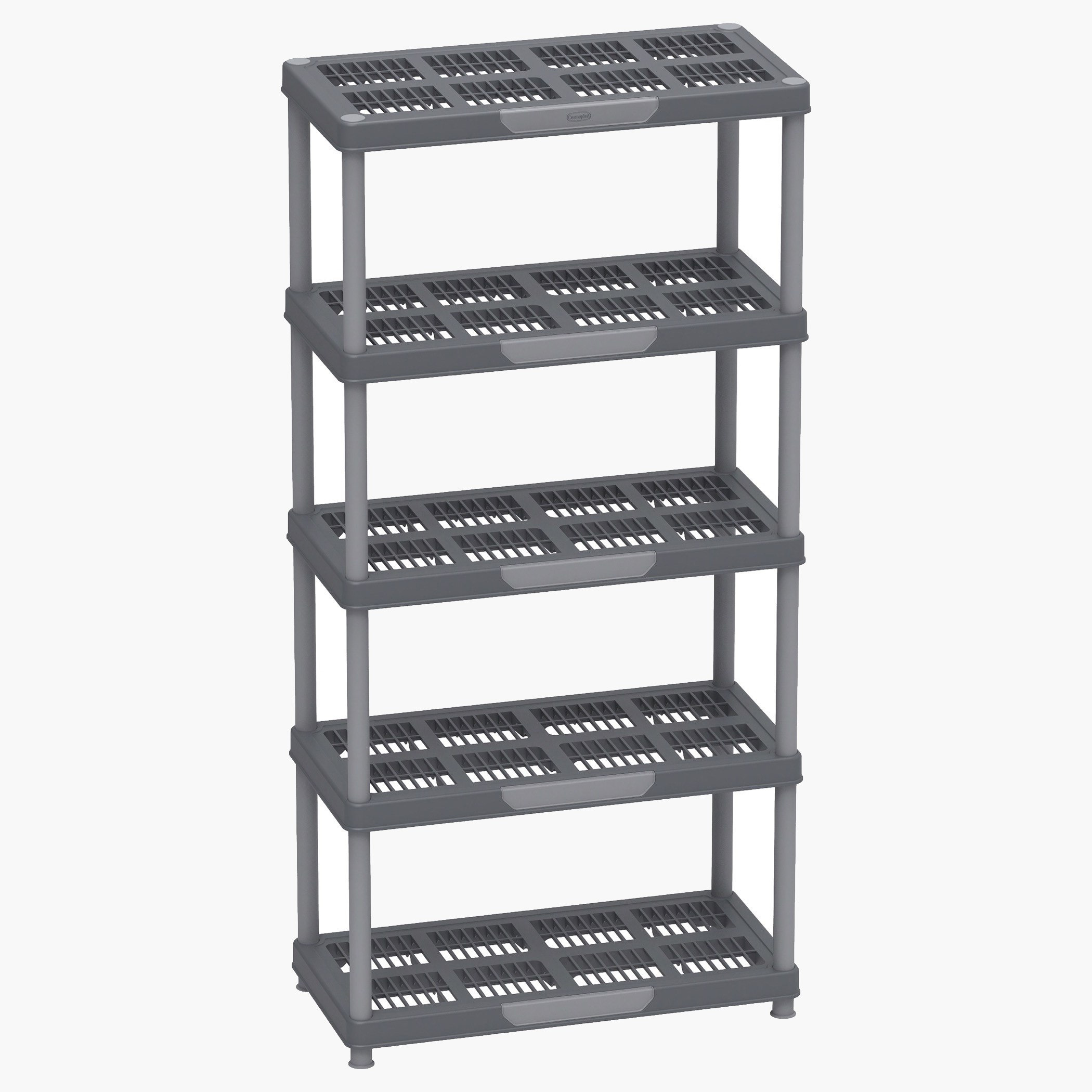 رف تخزين 5 طوابق شديد التحمل من كوزموبلاست - 90x45x185 سم-hbxdecorandfurnishings-homeaccessories-storage-image-2