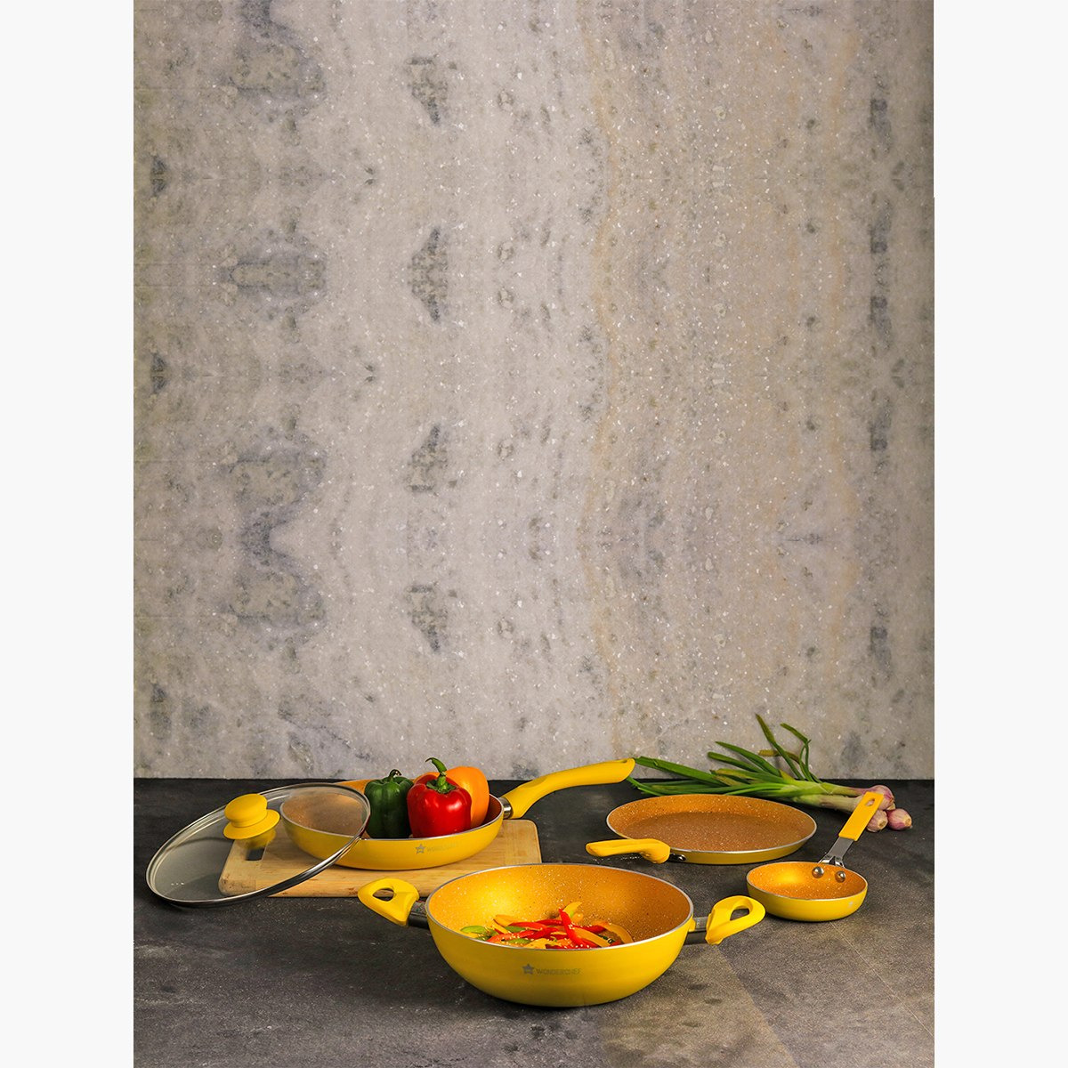 طقم أواني طهي غير قابل للالتصاق مع قاعدة حثيّة دا فينشي من ووندرشيف - 4 قطع-hbxhomeware-hbxkitchen-image-1