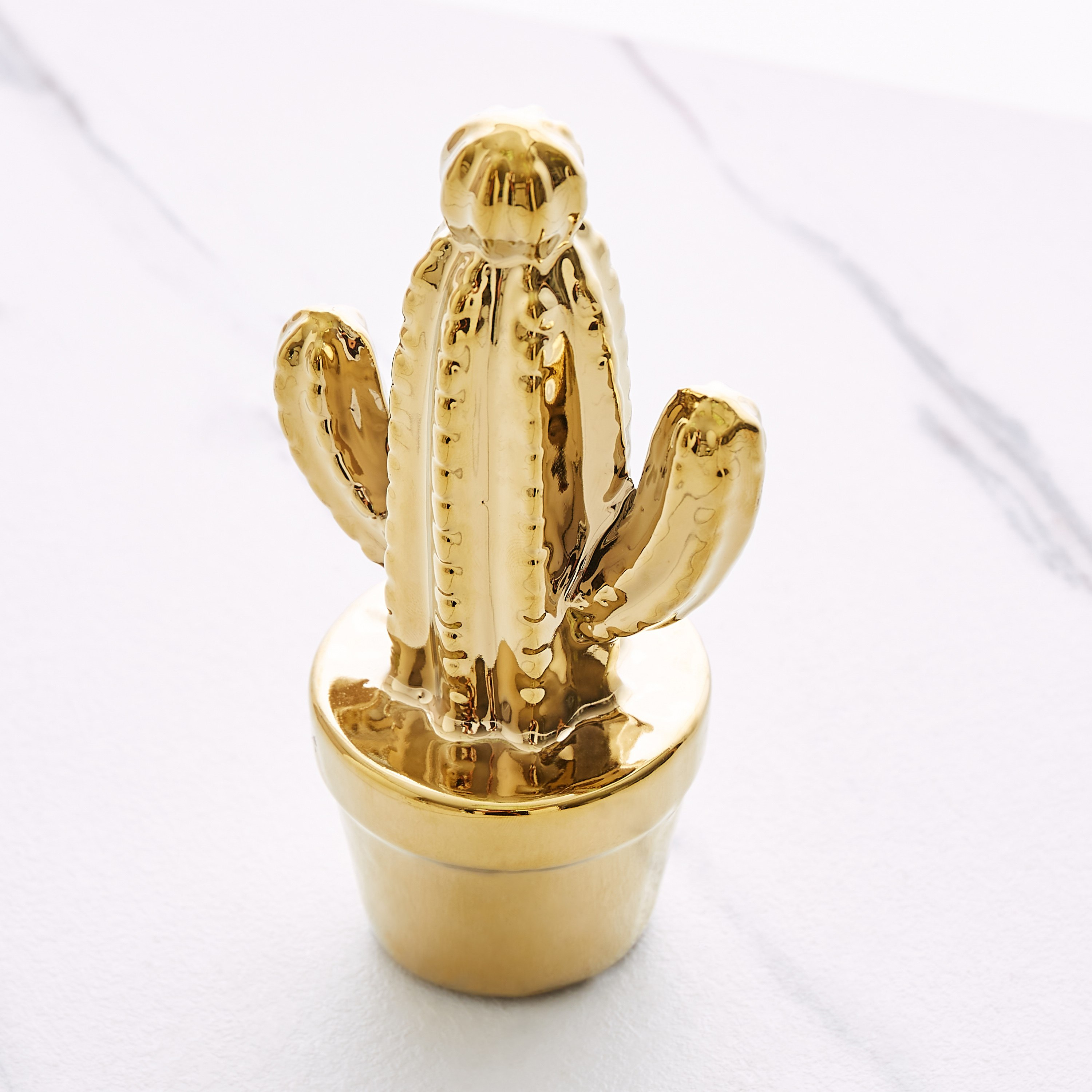 قطعة ديكور بتصميم صبار مع أصيص من جلايد - 9x7x16.5 سم-hbxhomeware-homedecor-figurinesandornaments-image-2