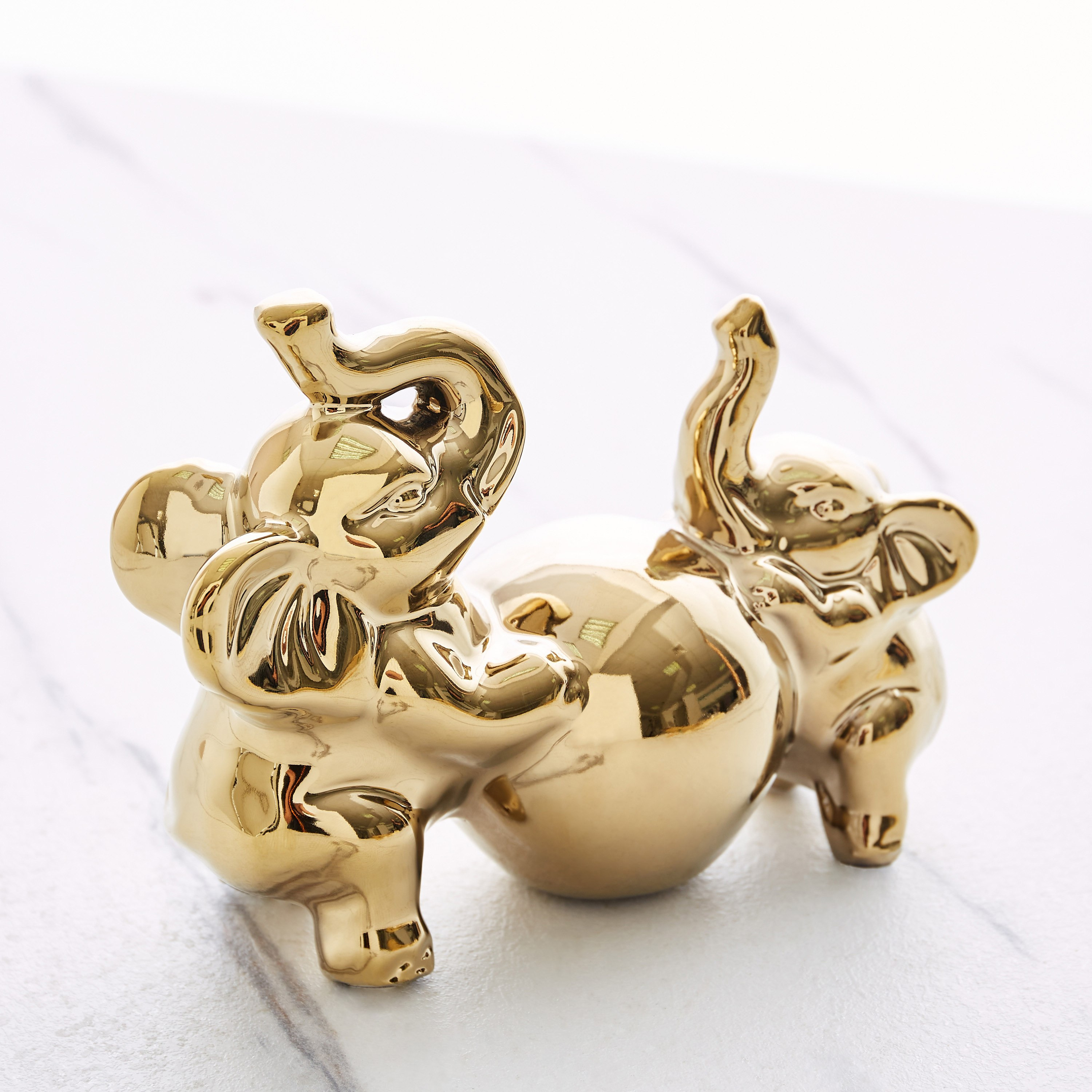 قطعة ديكور بتصميم فيل من جلايد - 16.5x7.5x13×5×21.5 سم-hbxhomeware-homedecor-figurinesandornaments-image-2