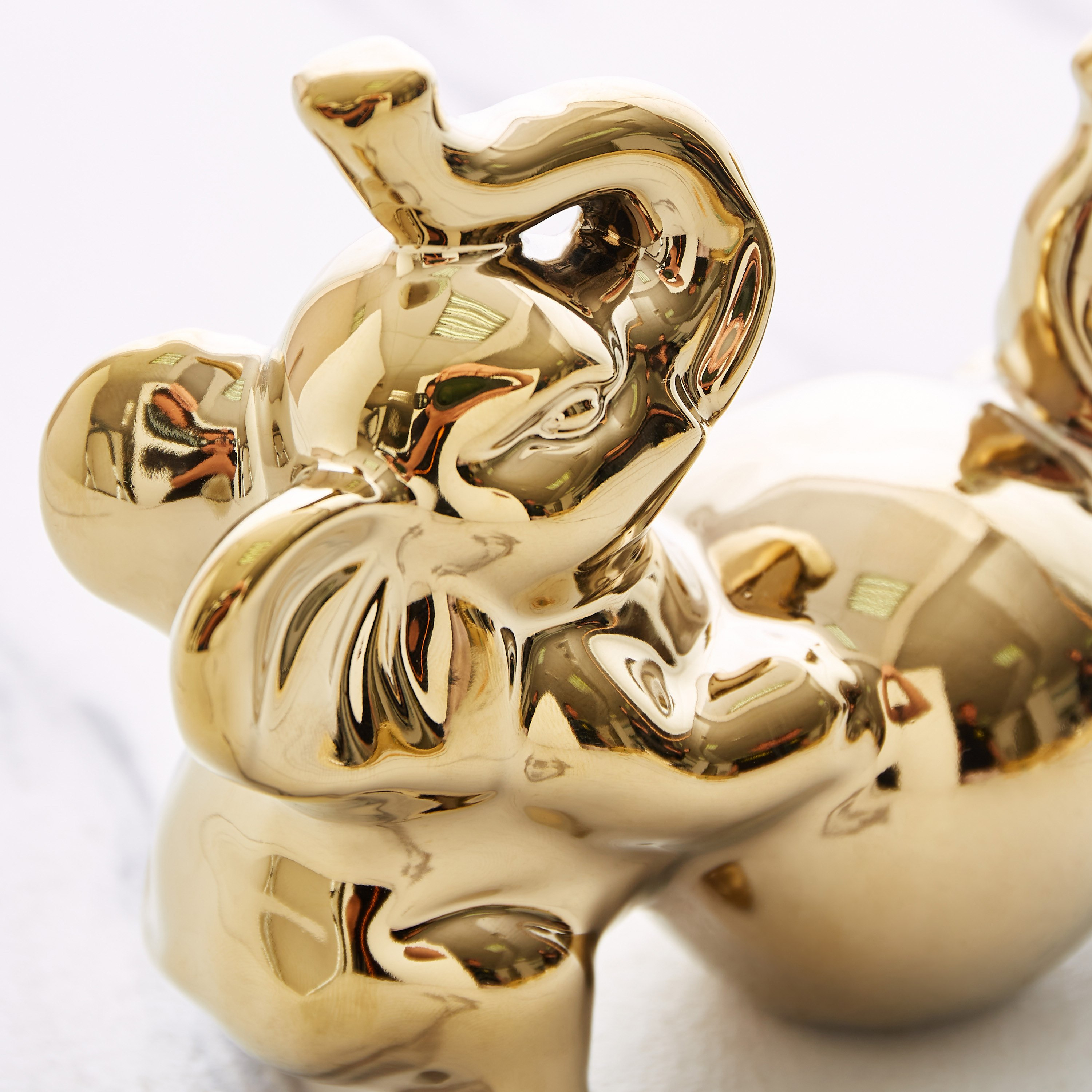 قطعة ديكور بتصميم فيل من جلايد - 16.5x7.5x13×5×21.5 سم-hbxhomeware-homedecor-figurinesandornaments-image-3