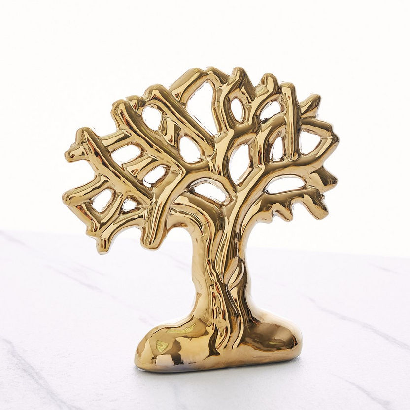 Glide Decorative Tree Showpiece - 20.5x5x21.5 cm-Figurines and Ornaments-image-0