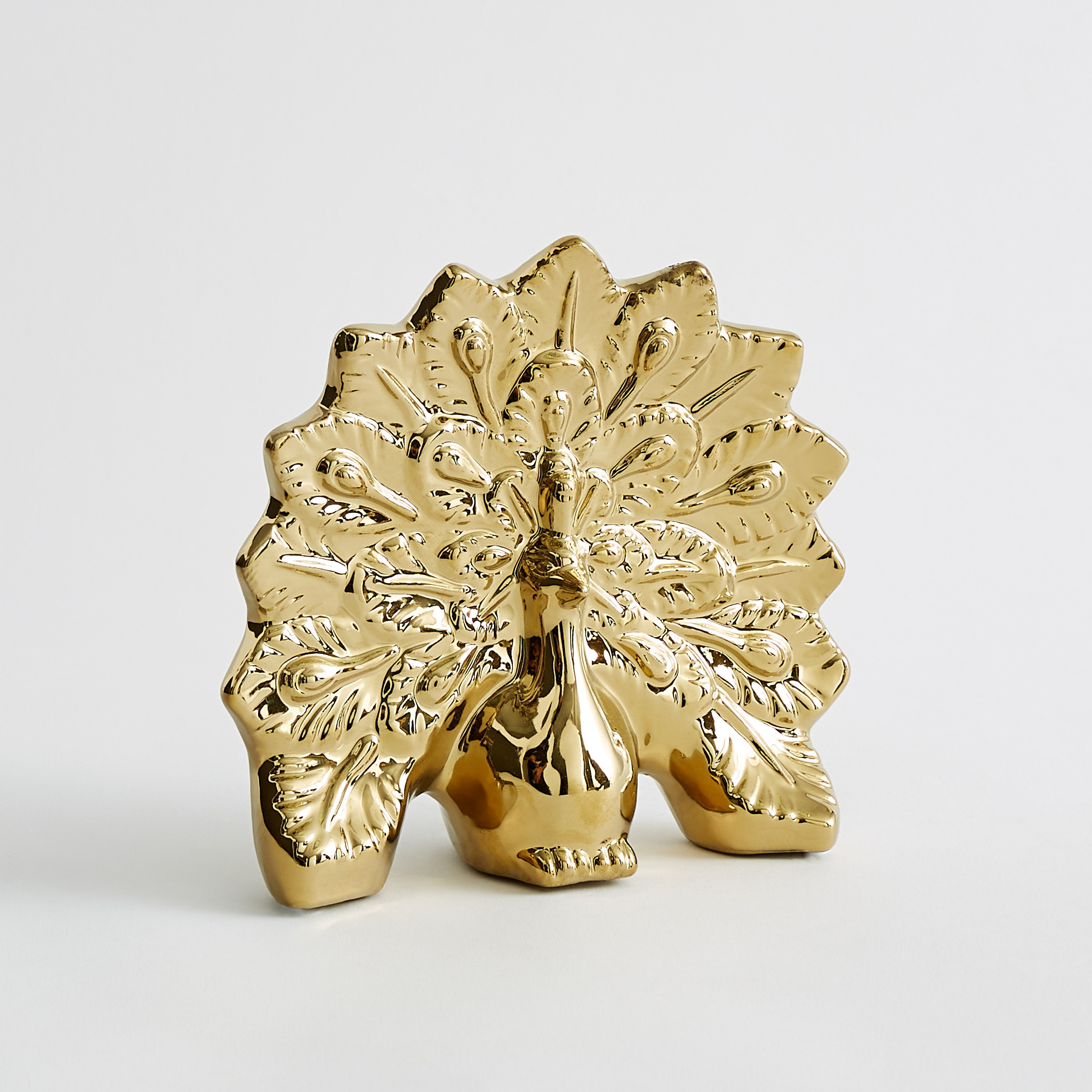 تمثال ديكور طاووس من جلايد - 20x7.5x19 سم-hbxhomeware-homedecor-figurinesandornaments-image-5